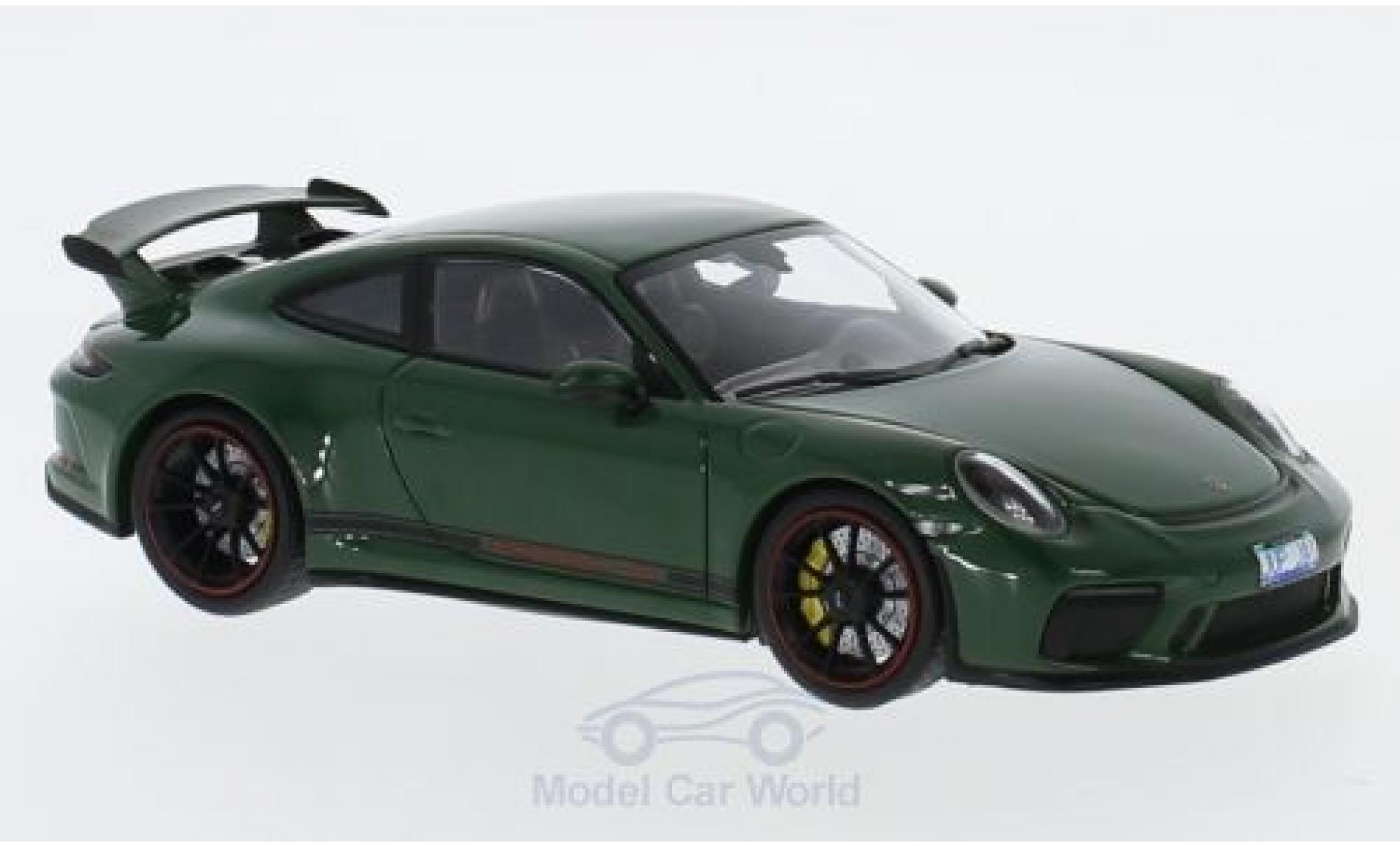 Porsche 991 GT3 1/43 Minichamps 911 ( II) GT3 groen 2017 modelauto