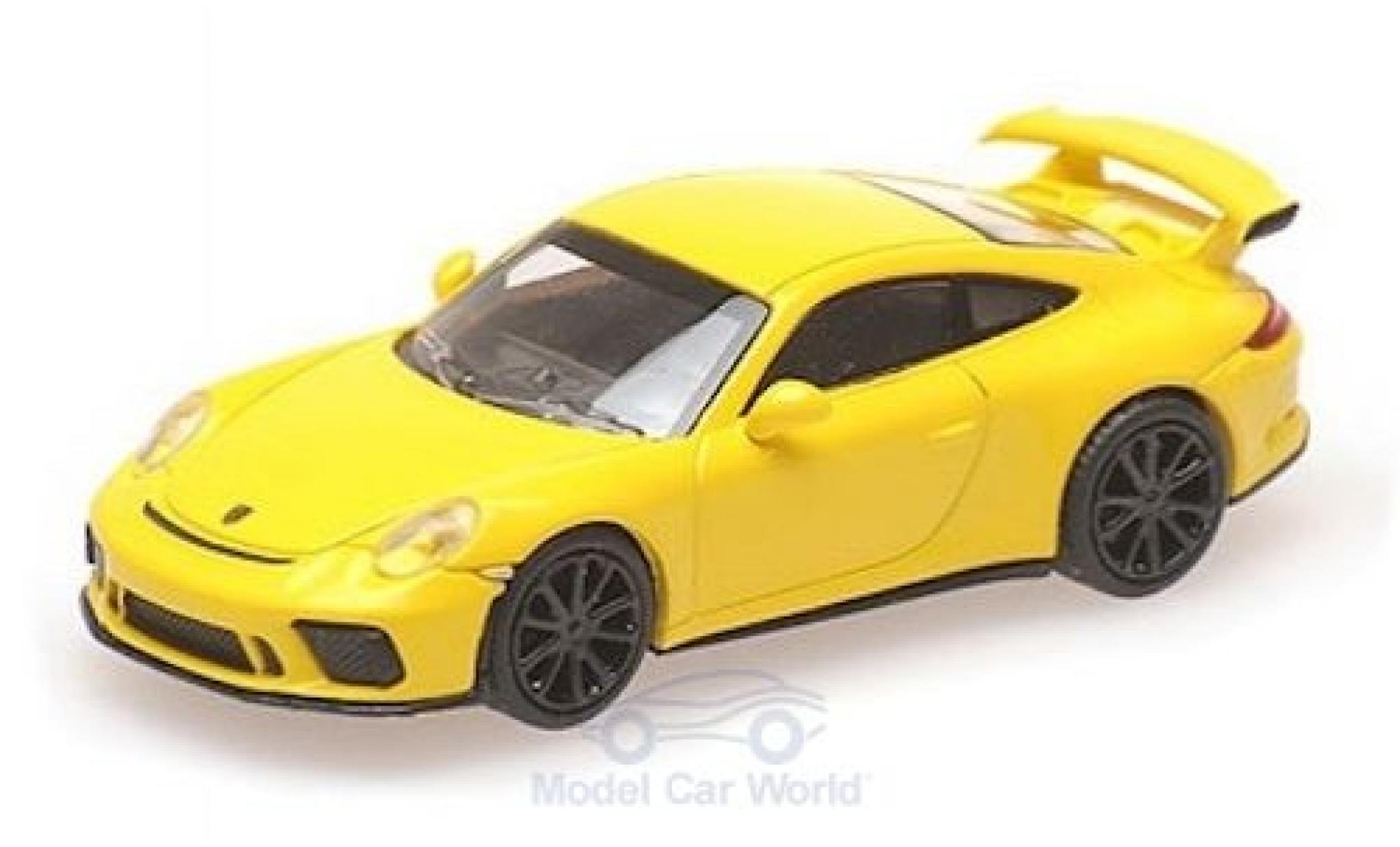 Porsche 991 GT3 1/87 Minichamps 911 ( II) GT3 geel 2017 modelauto