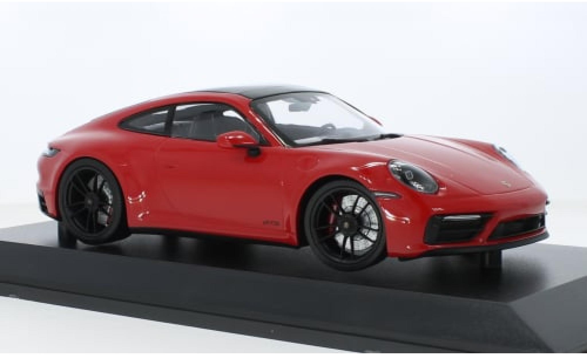 Porsche 992 GTS 1/18 Minichamps 911  Carrera 4 rood 2020 1:18 modelauto