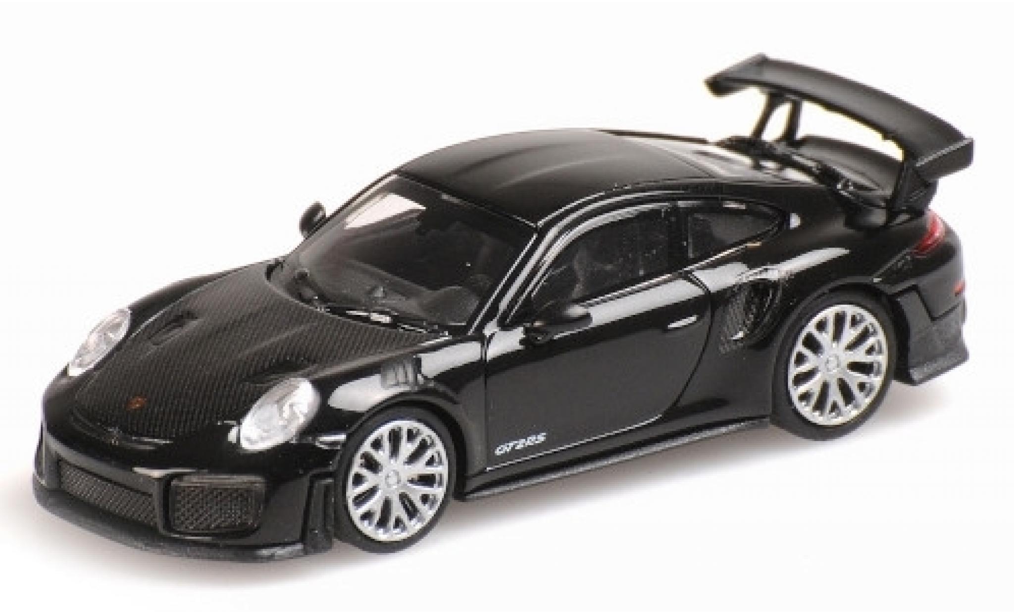 Porsche 991 GT2 RS 1/87 Minichamps 911 GT2 RS zwart 2018 avec Carbon-Capot modelauto