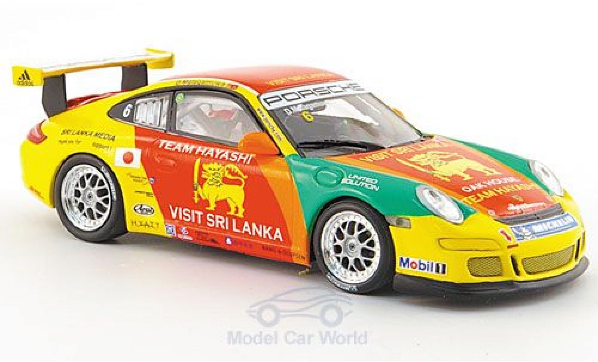 Porsche 997 GT3 CUP 1/43 Minichamps 911 GT3 Cup No.6 Asian Carrera Cup Macau 2007 modelauto