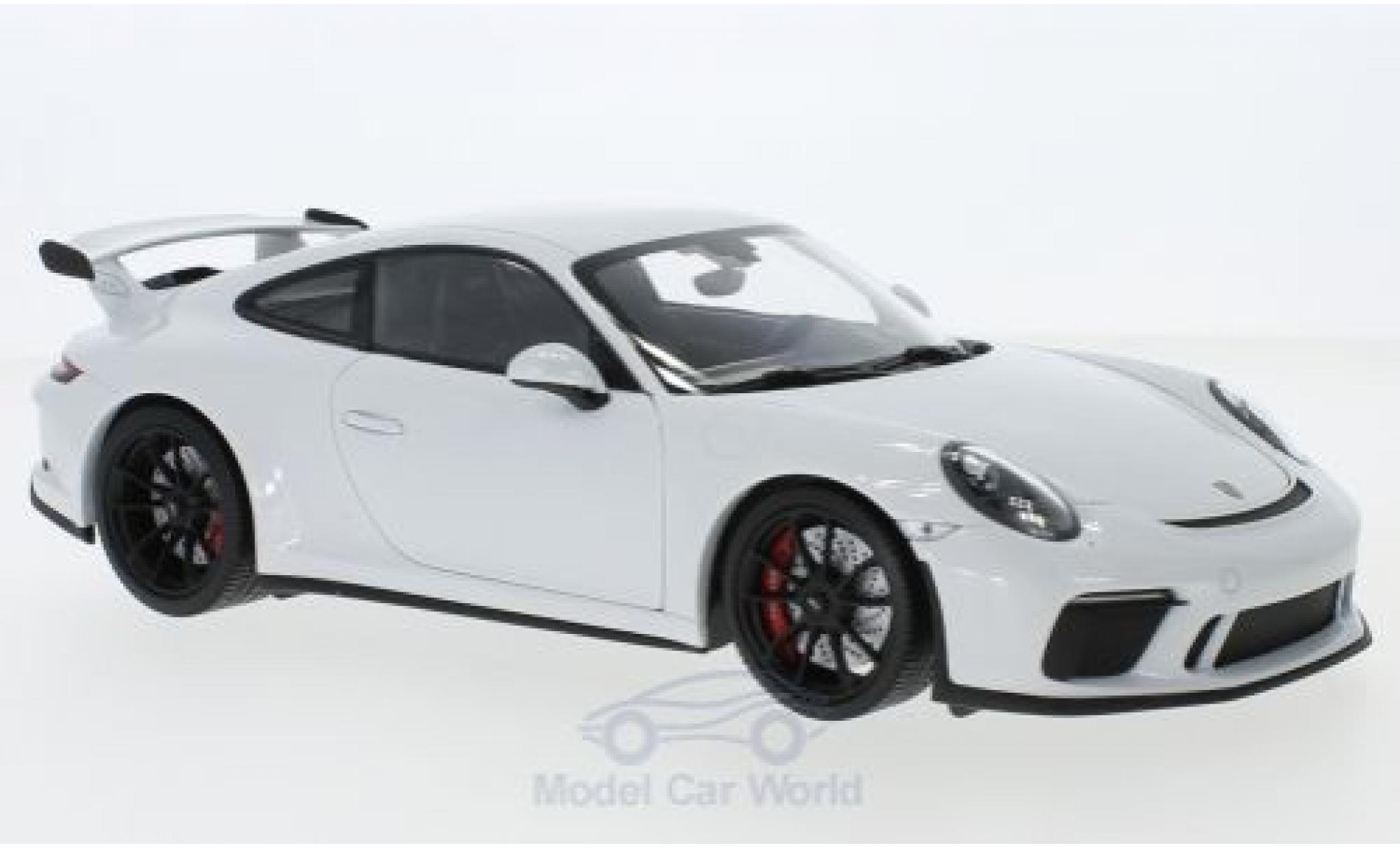 Porsche 991 GT3 1/18 Minichamps 911 GT3 metallic wit 2017 modelauto