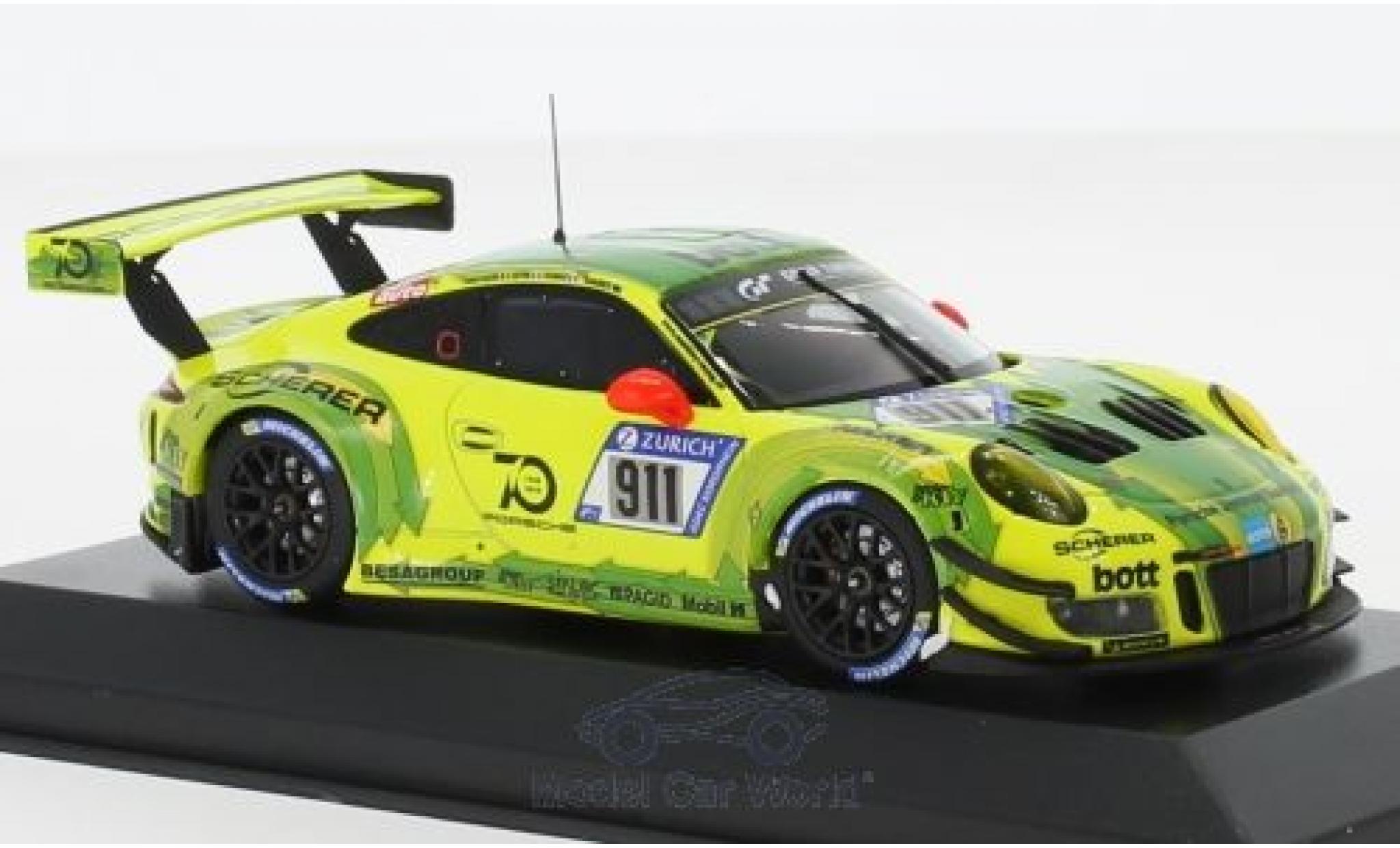 Porsche 991 GT3 R 1/43 Minichamps 911 GT3 R () No.911 Manthey Racing 24h N&uuml;rburgring 2018 K.Estre/R.Dumas/J.Vanthoor/E.Bamber modelauto