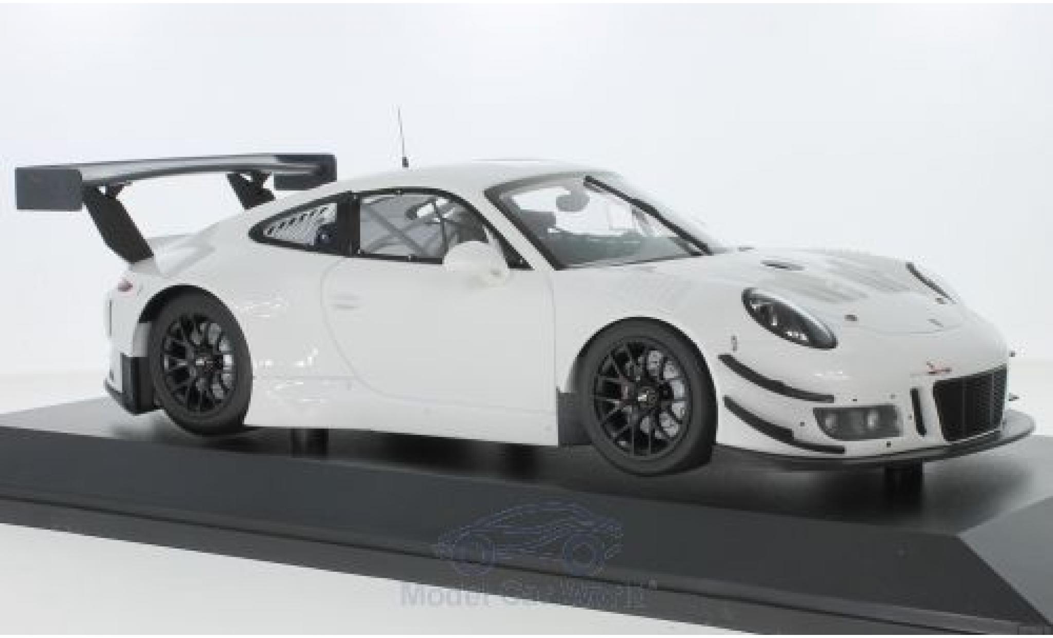 Porsche 991 GT3 R 1/18 Minichamps 911 GT3 R wit 2018 Plainbody Version modelauto