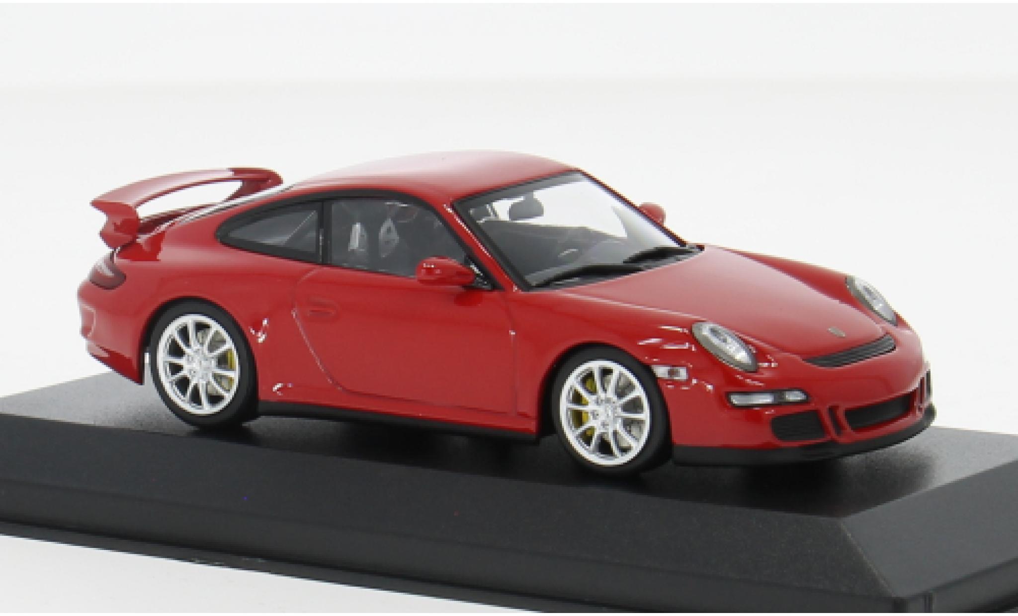 Porsche 997 GT3 1/43 Minichamps 911 rood 2006 1:43 modelauto