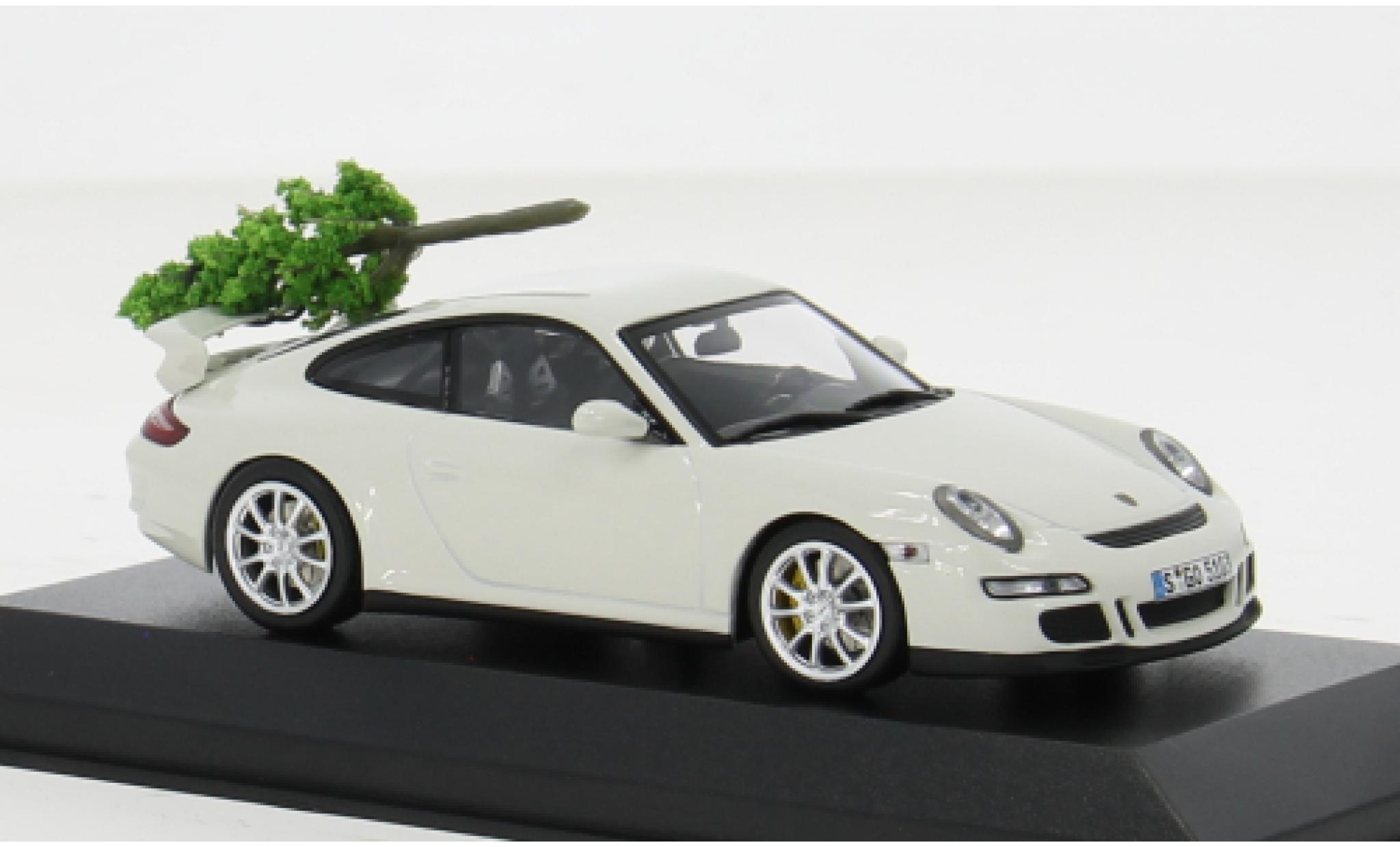 Porsche 997 GT3 1/43 Minichamps 911 wit 2006 1:43 modelauto