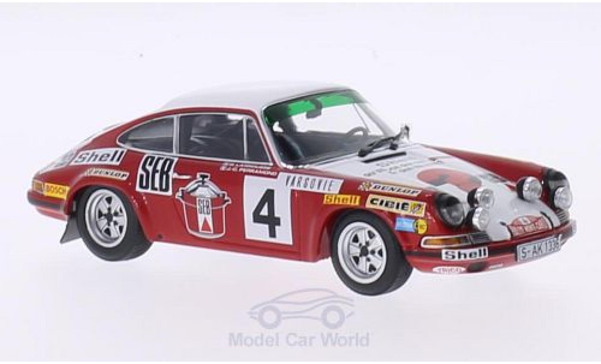 Porsche 911 1/43 Minichamps S No.4 SEB Rallye WM Rally Monte Carlo 1972 G.Larrousse/C.Perramond modelauto