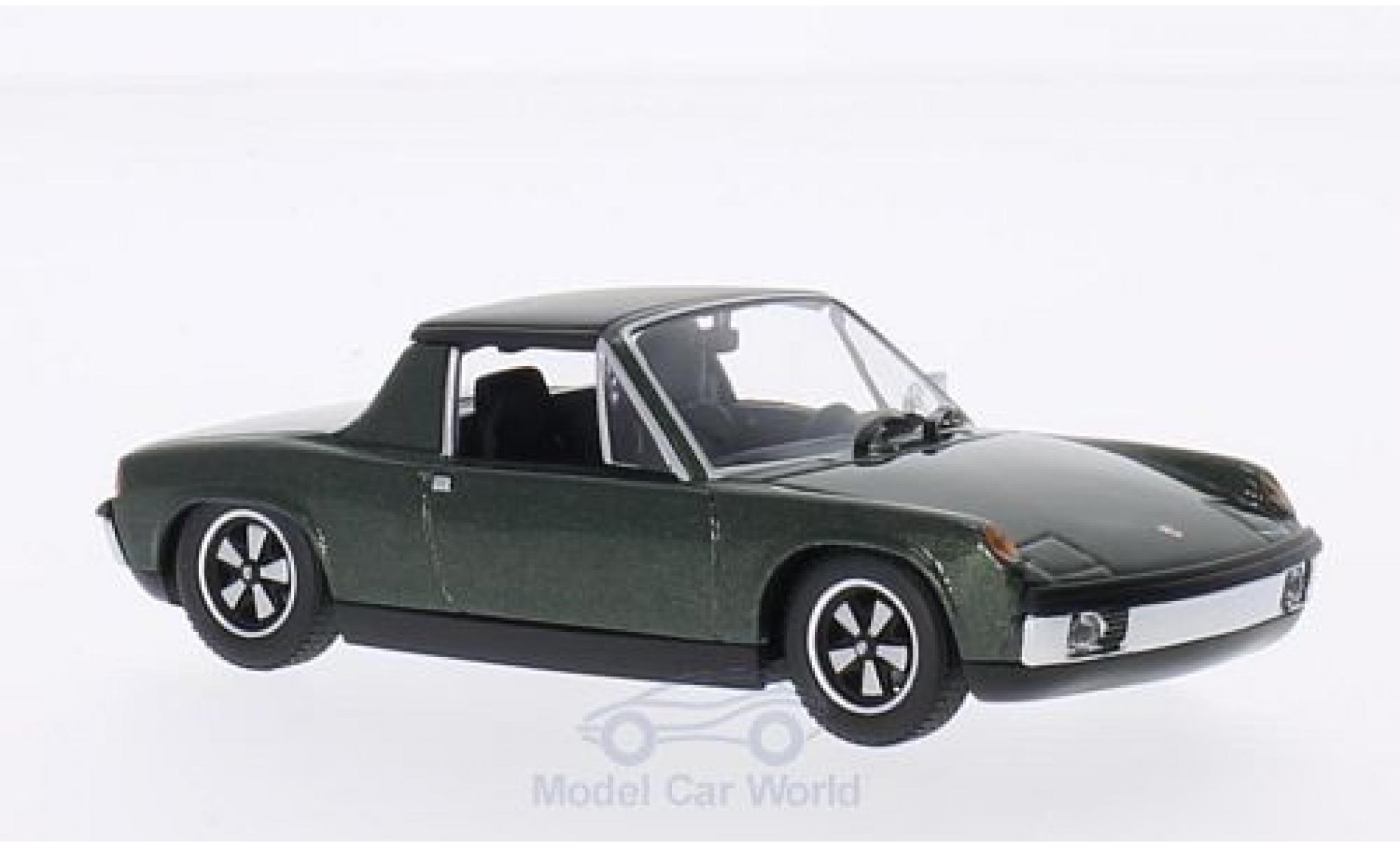 Porsche 914 1/43 Minichamps /6 metallic groen 1970 modelauto