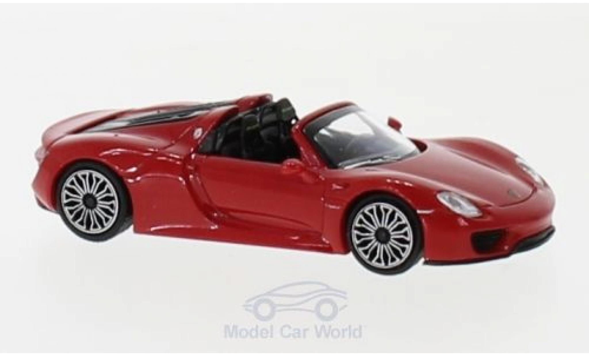 Porsche 918 1/87 Minichamps Spyder rood 2015 modelauto