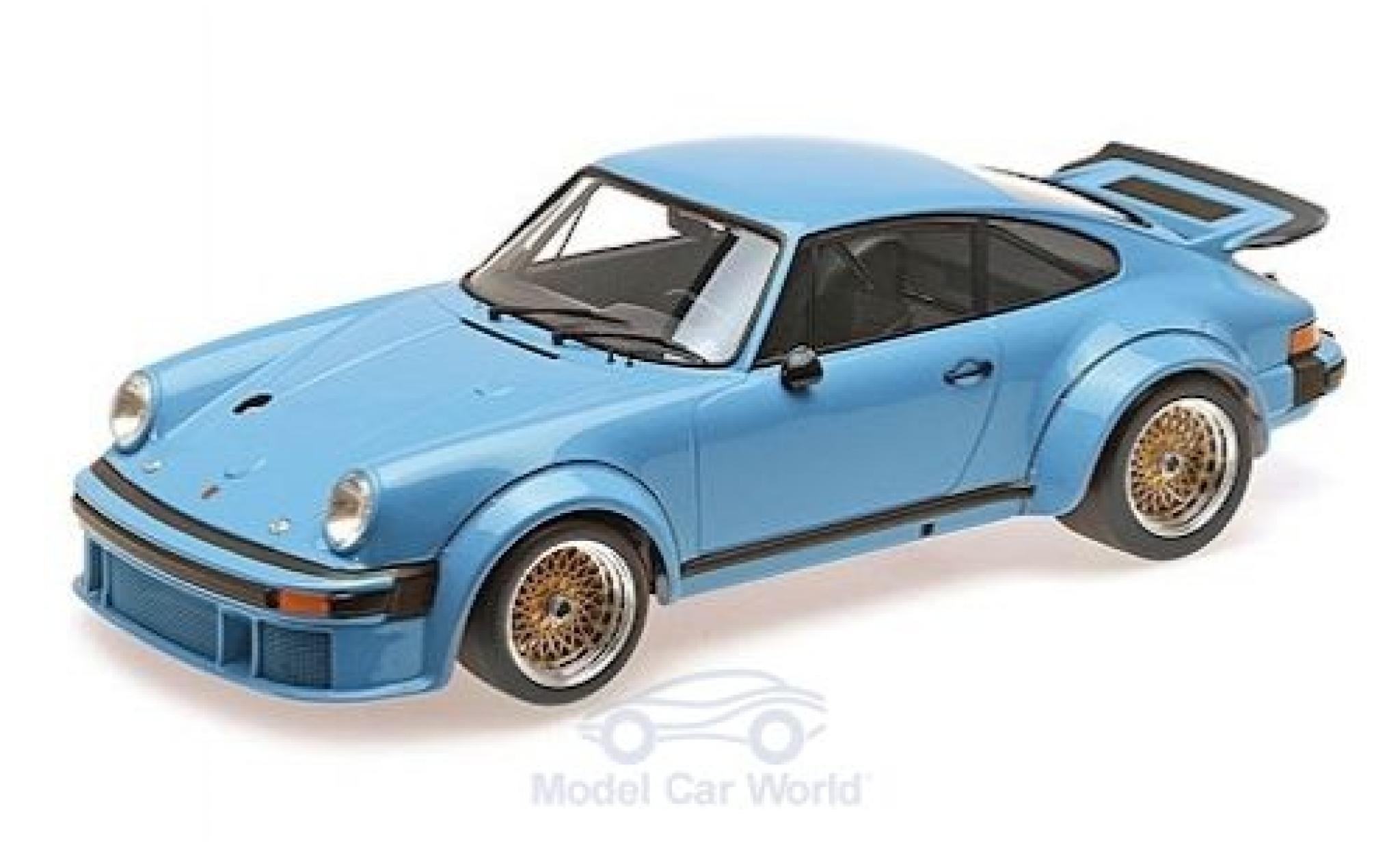 Porsche 934 1976 1/12 Minichamps blauw 1976 modelauto