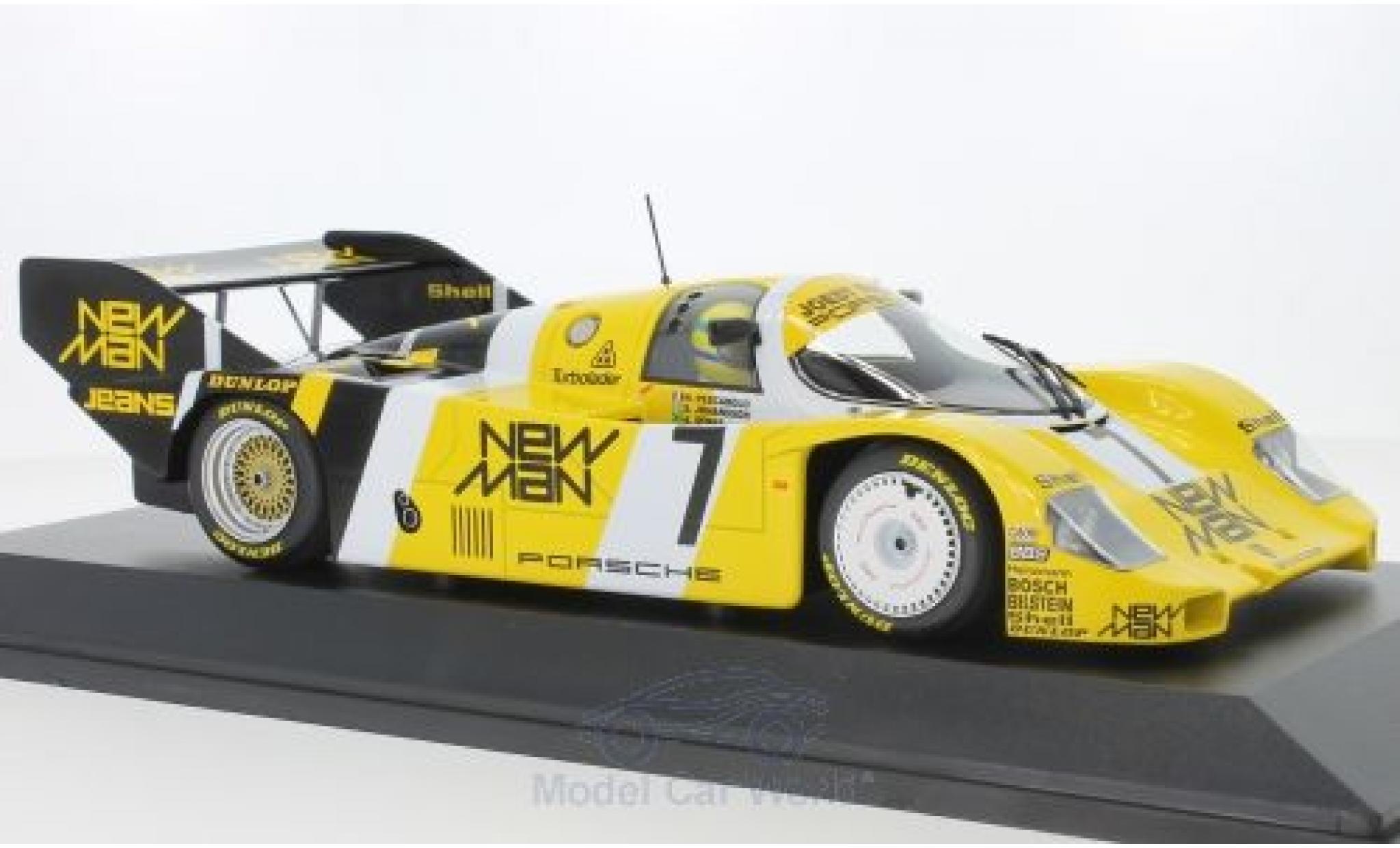 Porsche 956 1984 1/18 Minichamps K No.7 Joest Racing 1000 Km N&uuml;rburgring 1984 Ayrton Senna Collection mit Figur H.Pescarolo/S.Johansson/A.Senna modelauto
