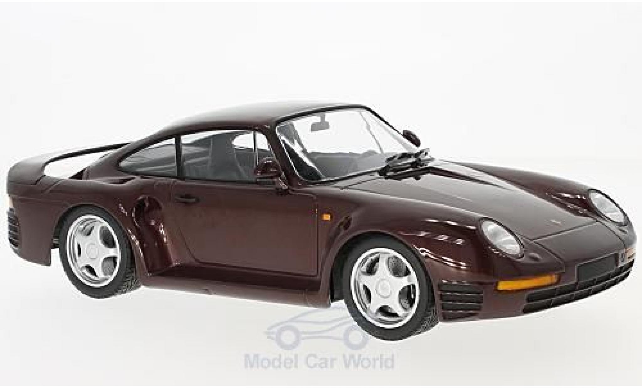 Porsche 959 1/18 Minichamps metallic rood 1987 modelauto