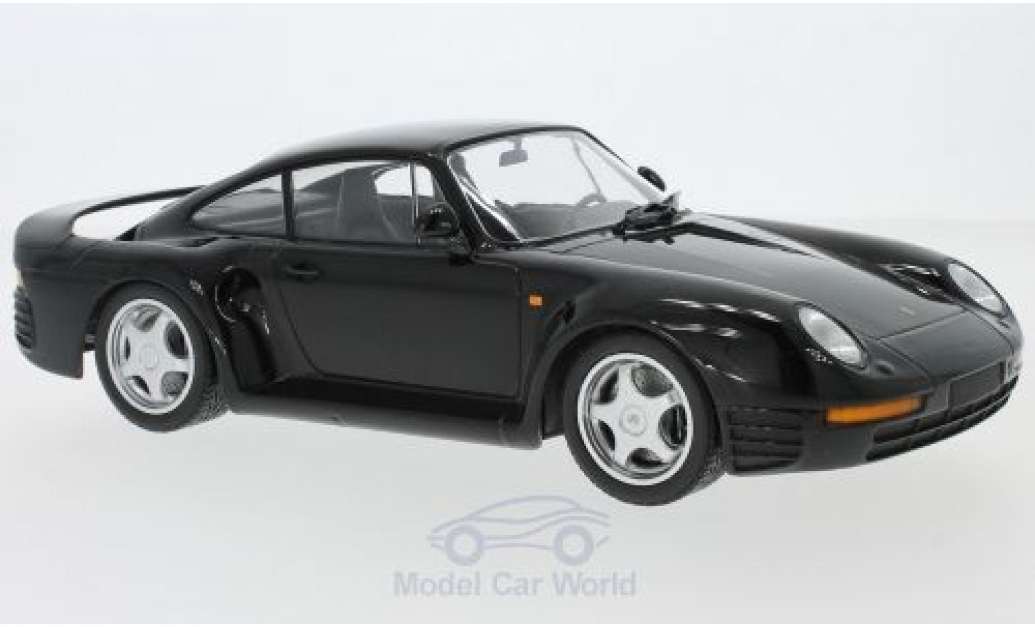 Porsche 959 1987 1/18 Minichamps zwart 1987 modelauto