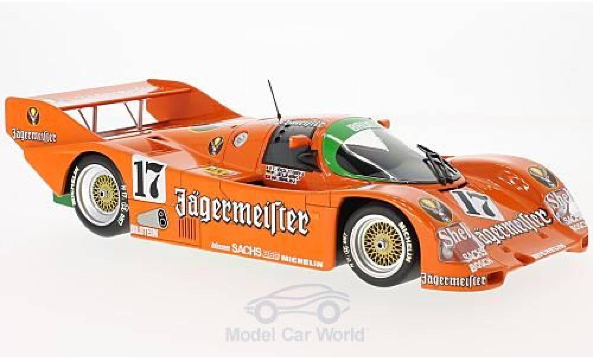Porsche 962 1986 1/18 Minichamps C No.17 Brun Motorsport J&auml;germeister 1000 Km Spa 1986 T.Boutsen/F.Jelinski/W.Brun modelauto