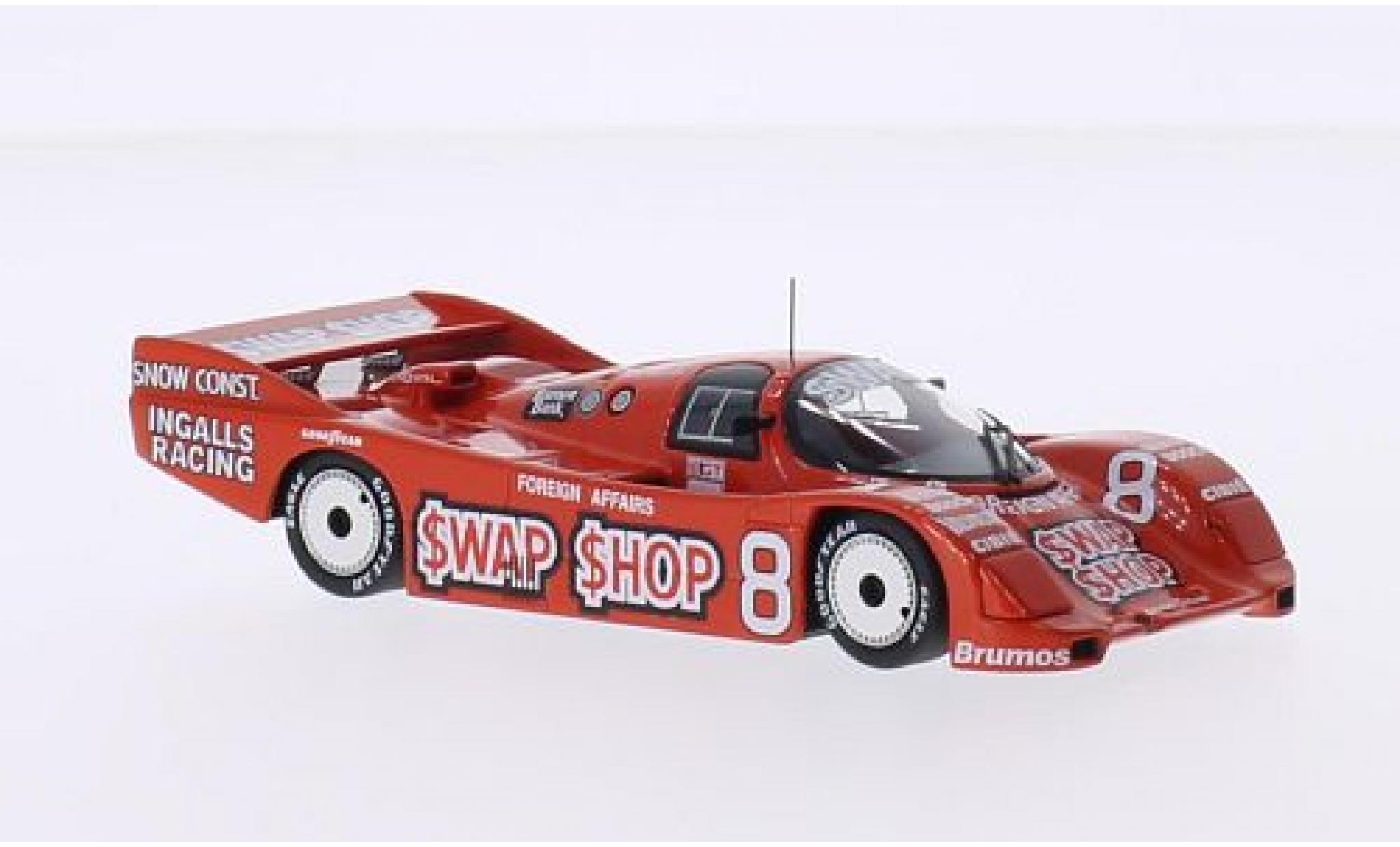 Porsche 962 1985 1/43 Minichamps IMSA No.8 Ingalls Racing Swap Shop IMSA 12h Sebring 1985 A.J.Foyt/B.Wollek modelauto