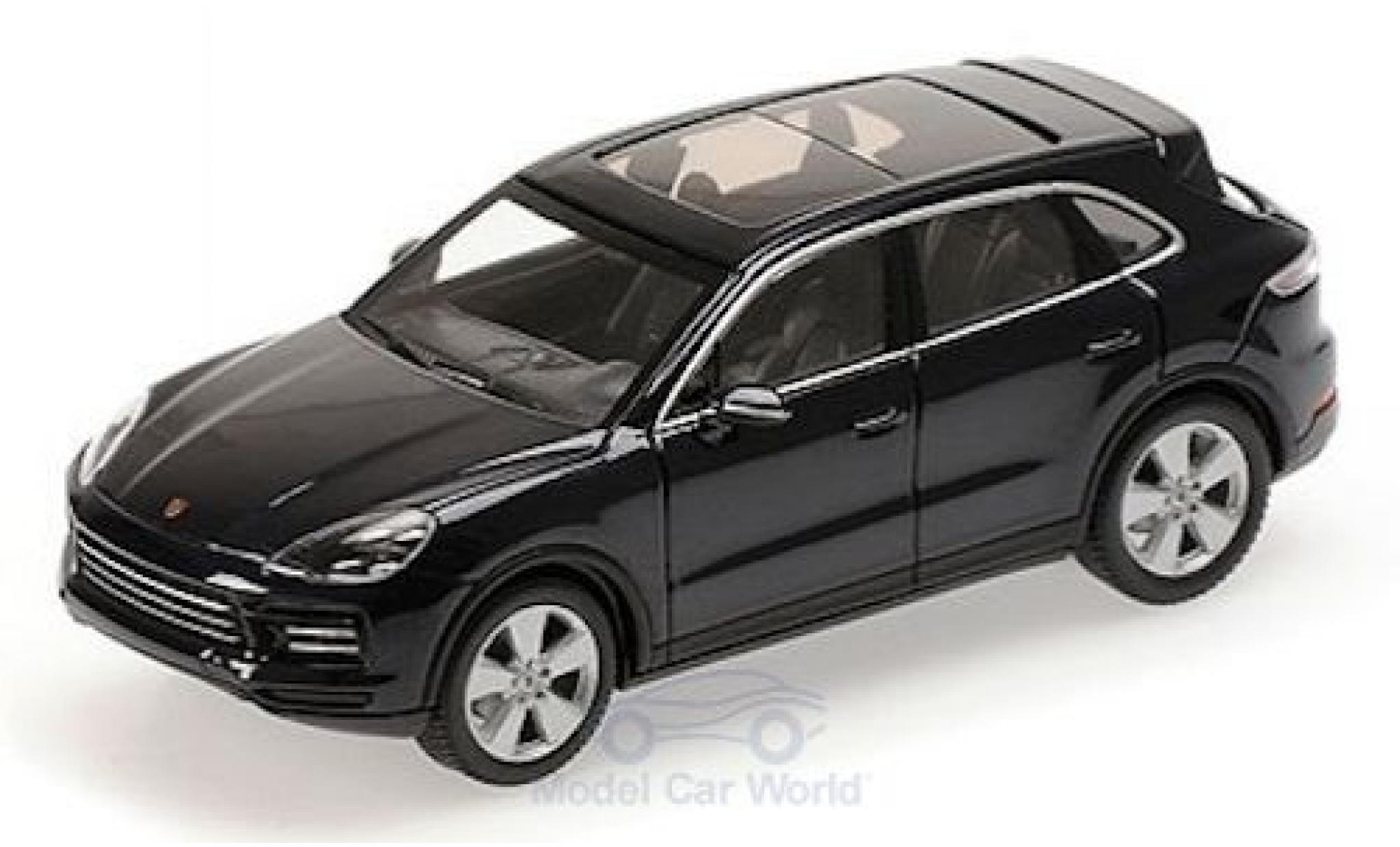 Porsche Cayenne 1/43 Minichamps metallic blauw 2017 modelauto