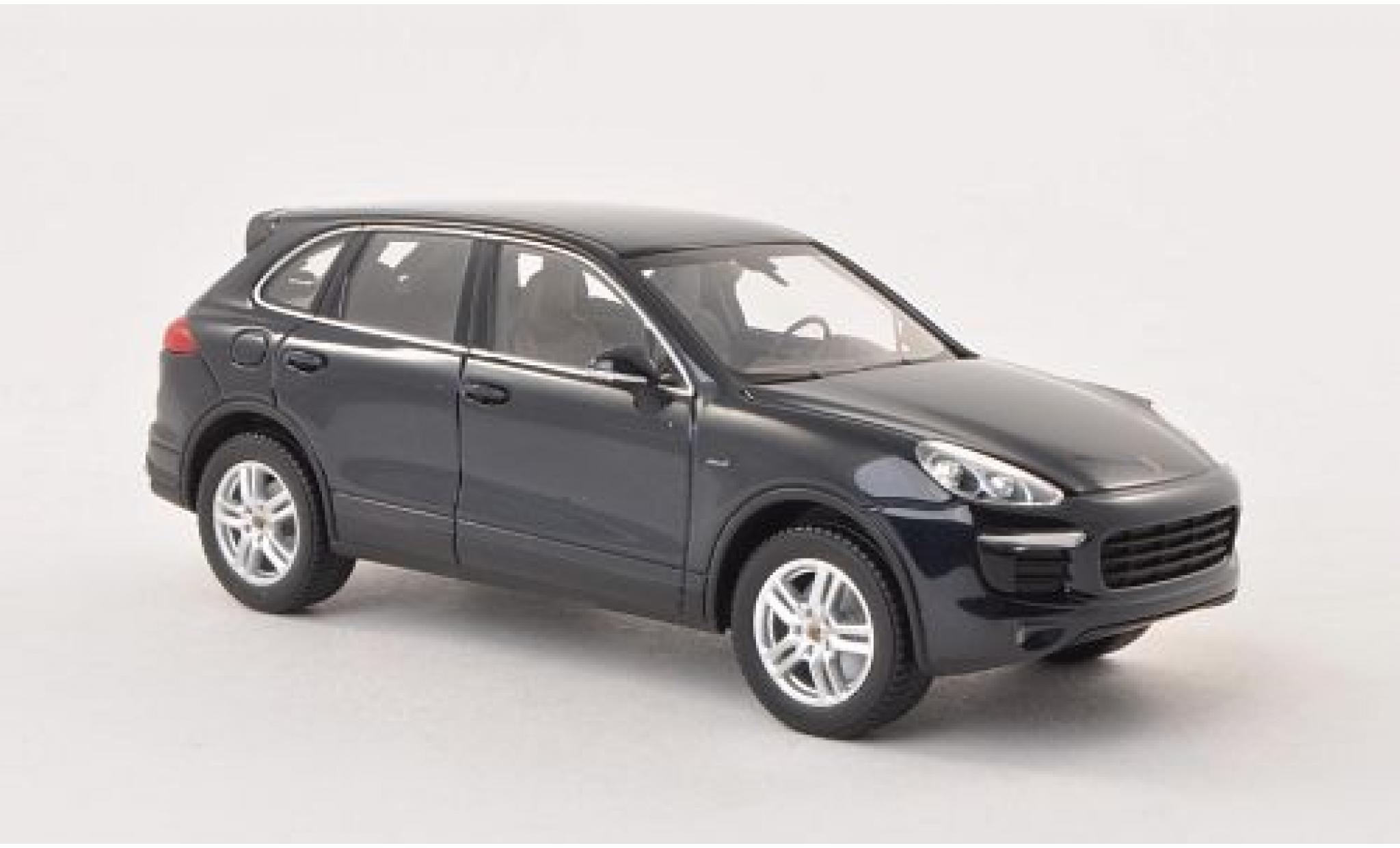 Porsche Cayenne S 1/43 Minichamps S Diesel (92A) metallic blauw 2014 modelauto