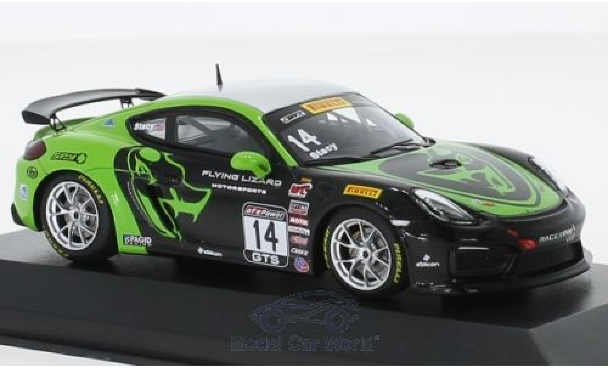 Porsche Cayman GT4 Clubsport 1/43 Minichamps GT4 Clubsport MR No.14 Flying Lizard Motorsports Pirelli World Challenge 2017 N.Stacy modelauto