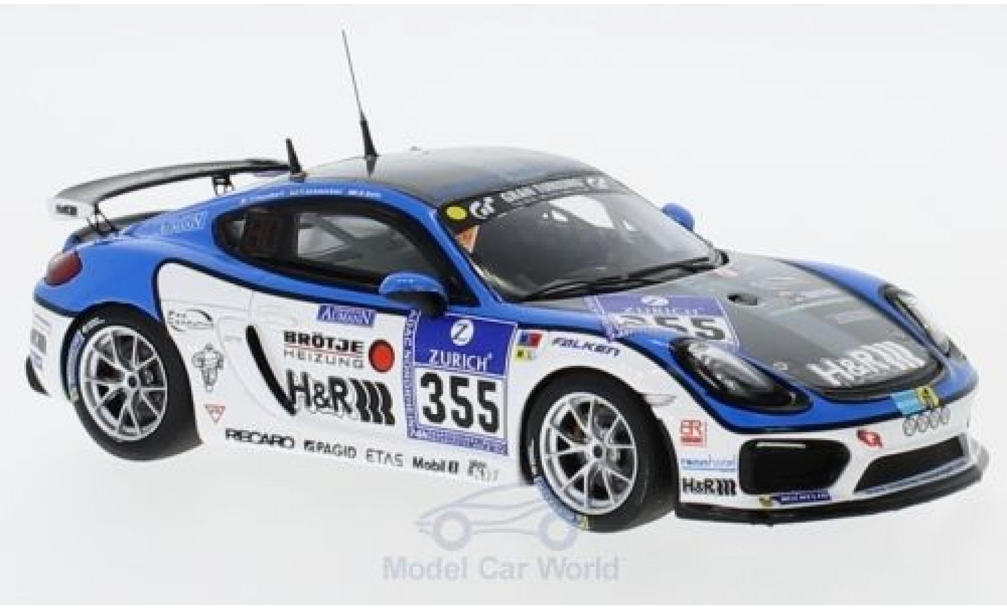 Porsche Cayman GT4 Clubsport 1/43 Minichamps GT4 Clubsport No.355 M&uuml;hlner Motorsport 24h N&uuml;rburgring 2016 D.Bohr/F.Schmickler/P.Humbert modelauto