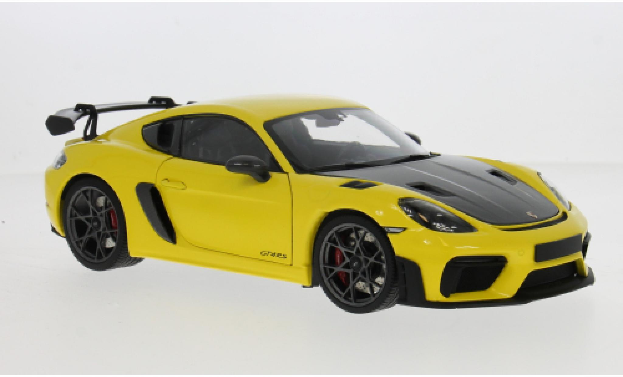 Porsche Cayman GT4 1/18 Minichamps RS geel 2024 1:18 modelauto