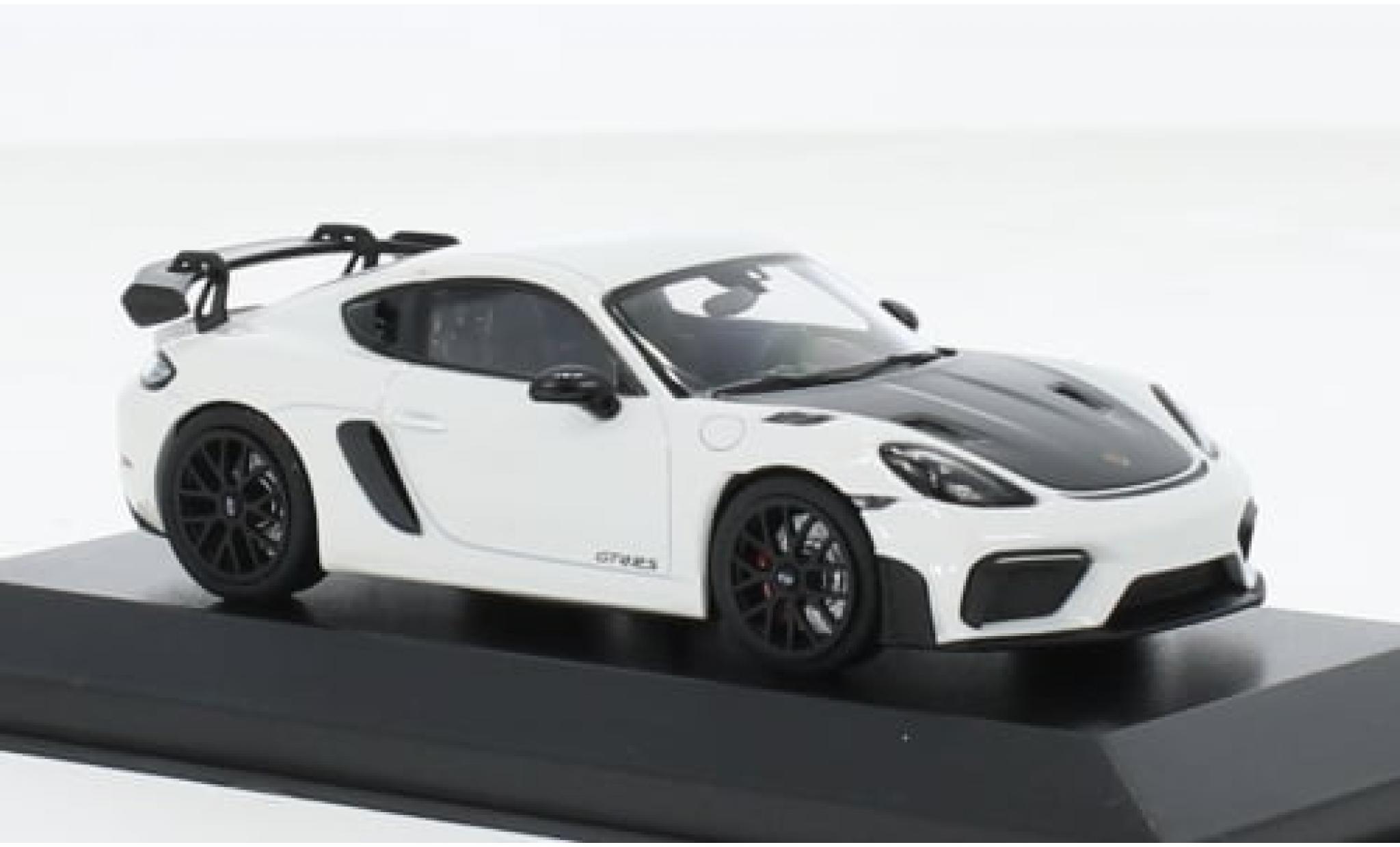 Porsche Cayman GT4 1/43 Minichamps RS metallic wit 2021 1:43 modelauto