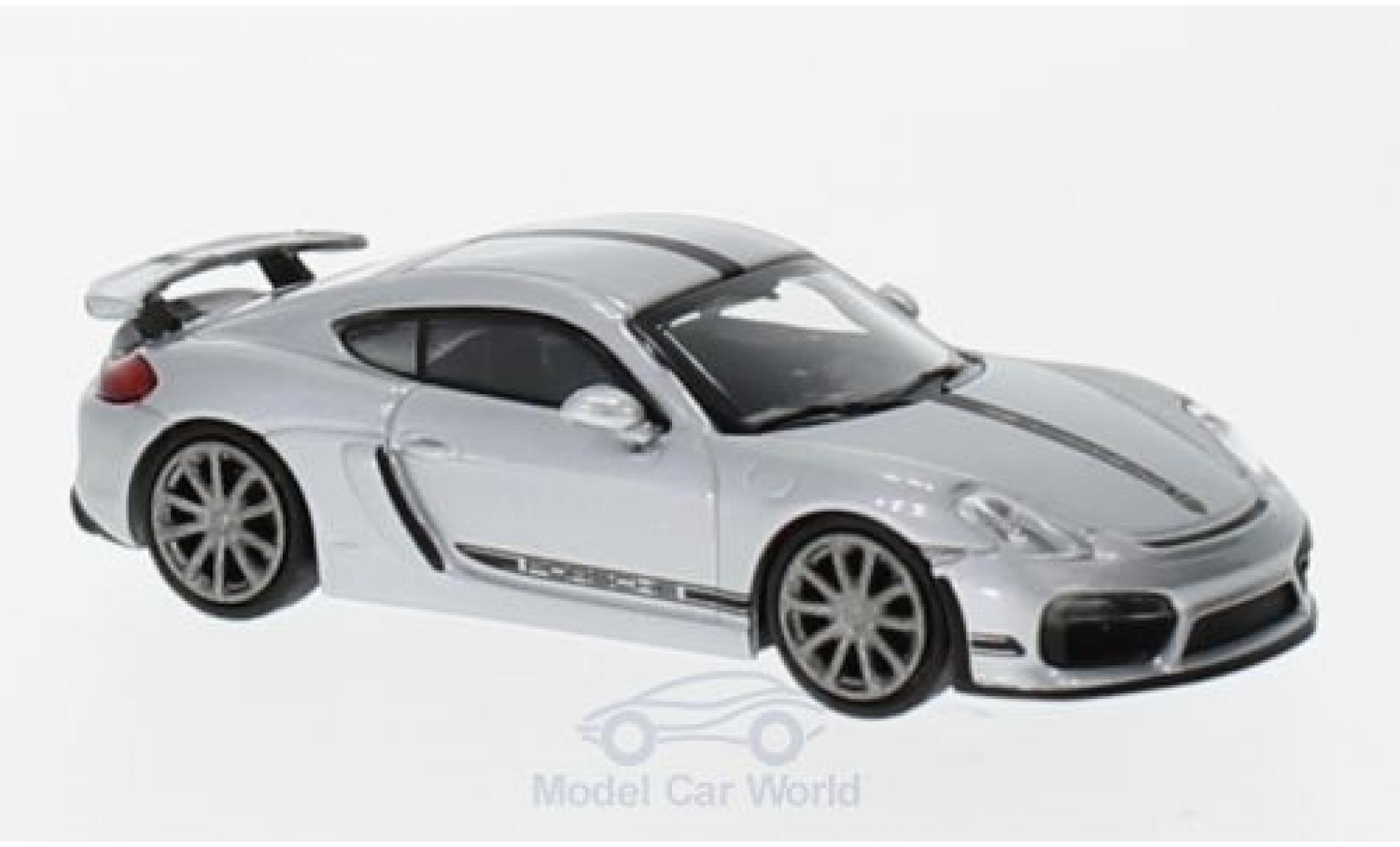 Porsche Cayman GT4 1/87 Minichamps GT4 grijs/zwart 2016 modelauto