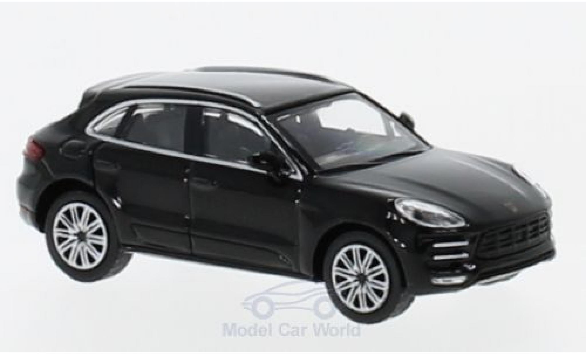 Porsche Macan Turbo 1/87 Minichamps Turbo zwart 2013 modelauto