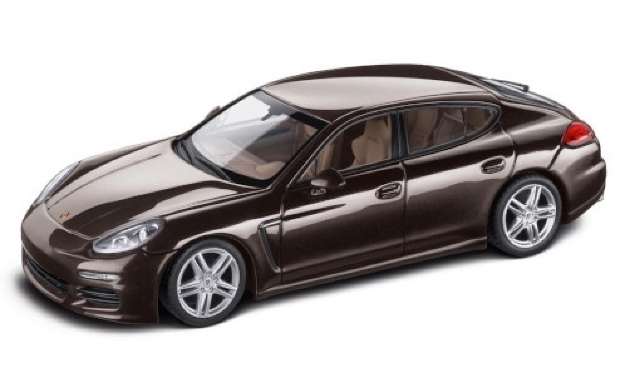 Porsche Panamera 1/43 Minichamps metallic zwart 2016 modelauto