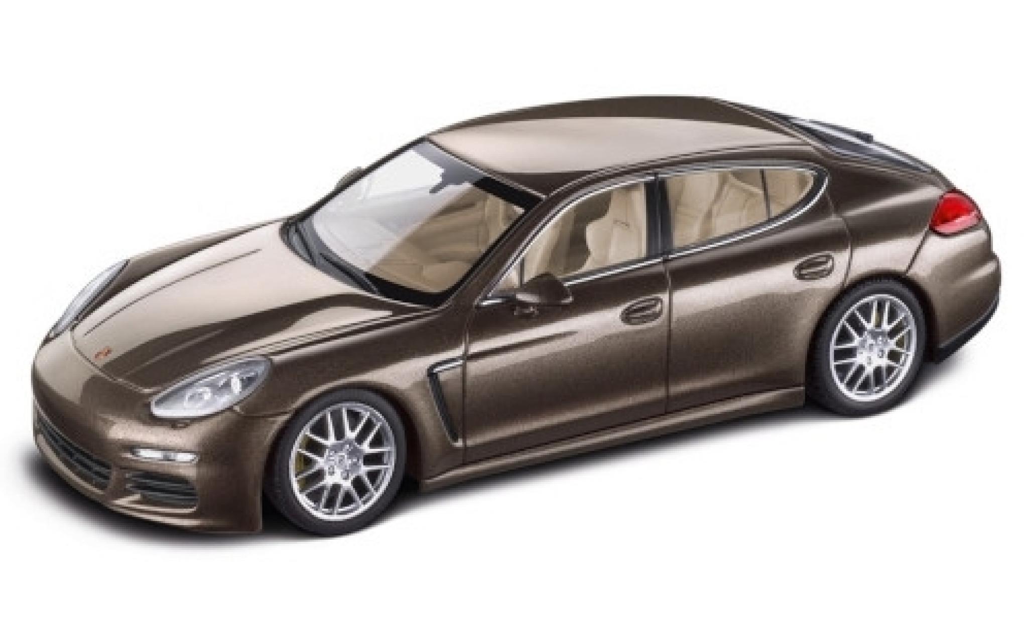 Porsche Panamera S 1/43 Minichamps S metallic bruin 2014 modelauto