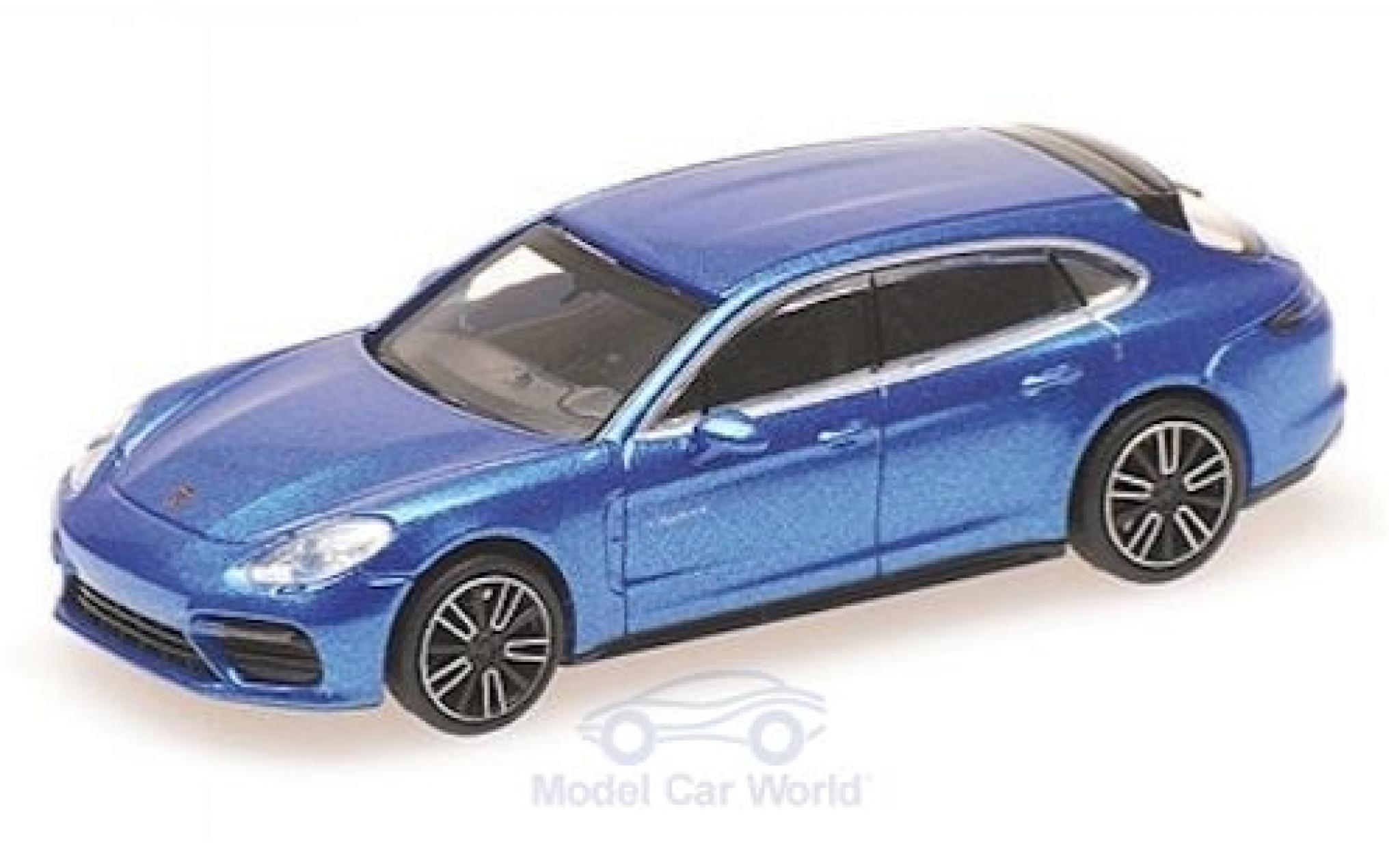 Porsche Panamera e-hybrid 1/87 Minichamps Turbo S E-Hybrid Sport Turismo metallic blauw 2017 modelauto
