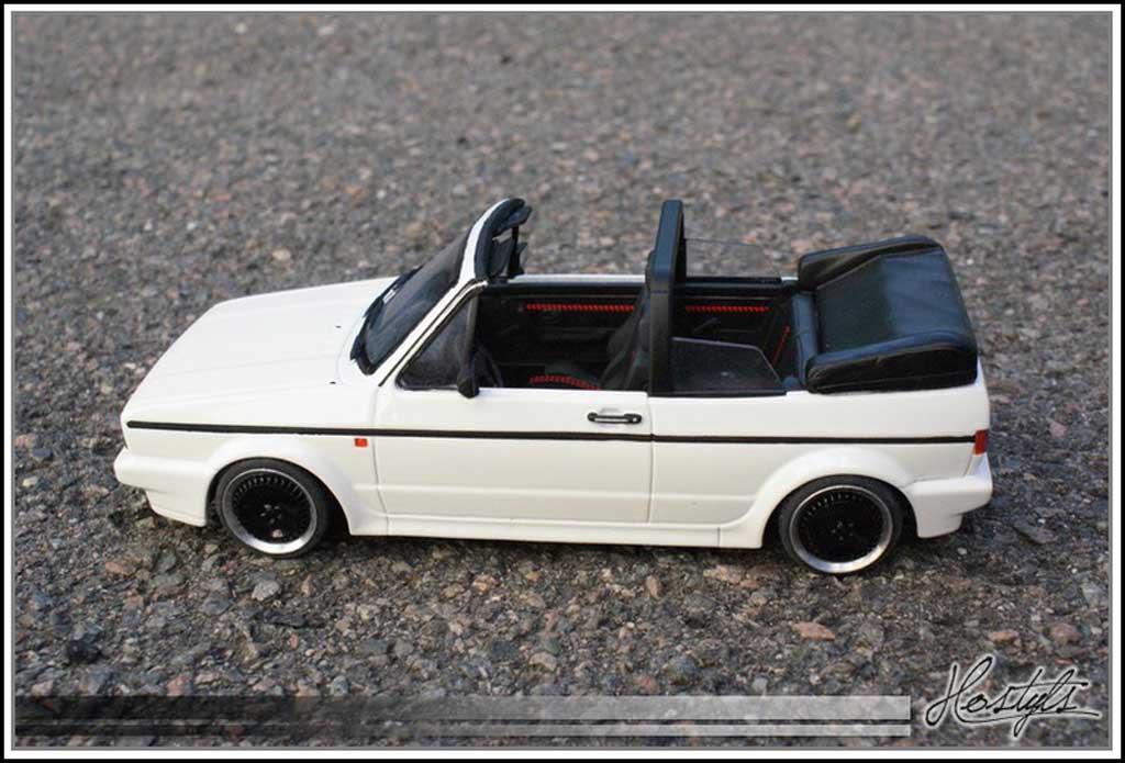 Volkswagen Golf 1 GTI 1/18 Ottomobile 1 GTI cabriolet wit Schmidt Edition modelauto