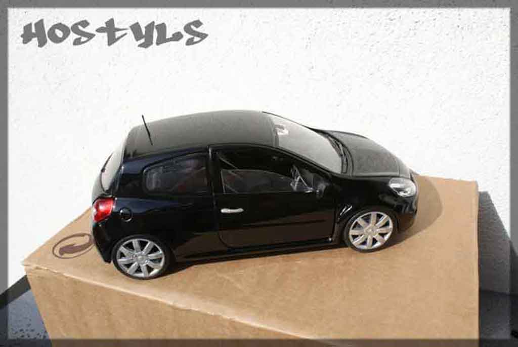Renault Clio 3 RS zwart preparee tuning 1/18 Solido