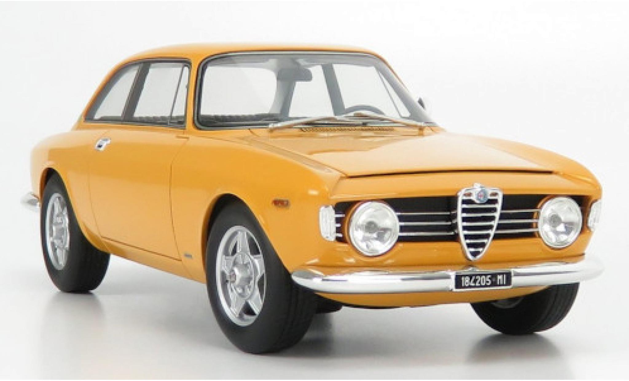 Alfa Romeo Giulia 1/18 Mitica 1600 Sprint GT Veloce geel 1965 modelauto