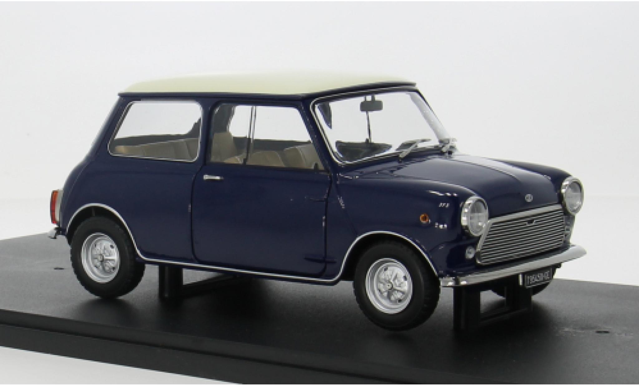 Mini Cooper 1/18 Mitica Bmw MkI blauw/beige 1966 1:18 modelauto