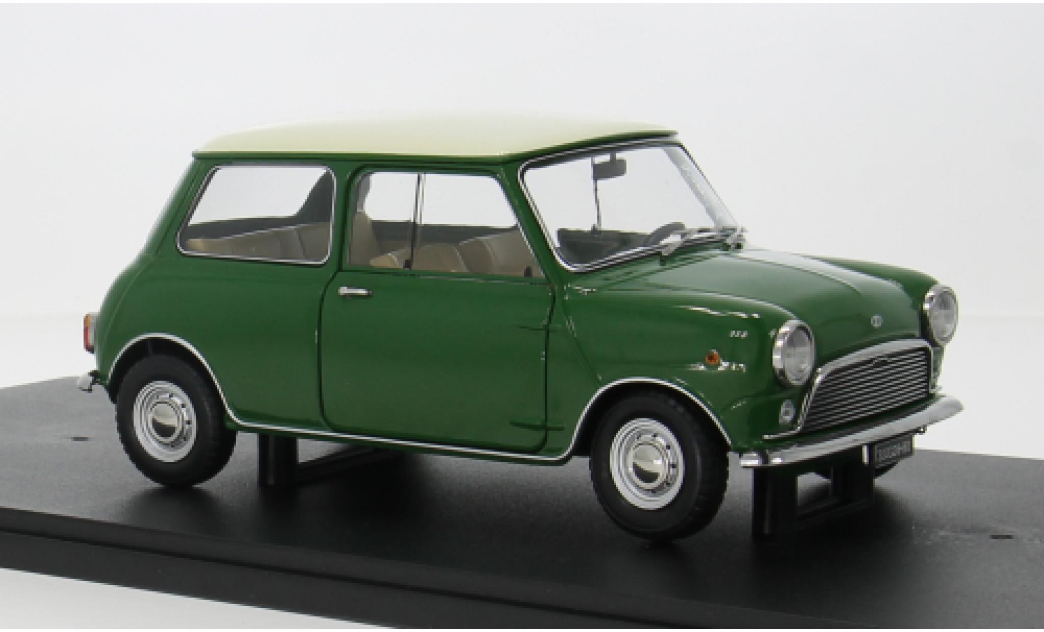 Mini Cooper 1/18 Mitica Bmw MkI groen/beige 1966 1:18 modelauto