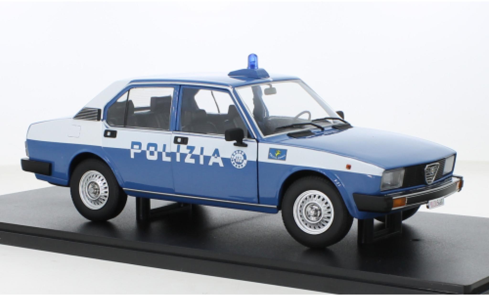 Alfa Romeo Alfetta 1/18 Mitica Berlina 2000 Polizia Stradale 1978 modelauto