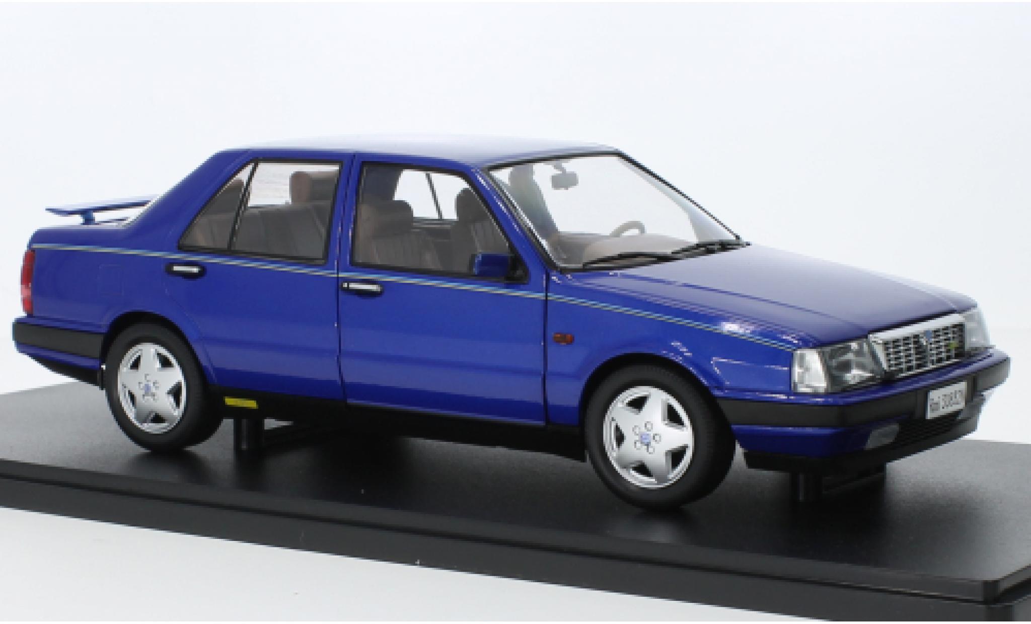Lancia Thema 1/18 Mitica 8.32 Ferrari 1S metallic blauw 1986 modelauto