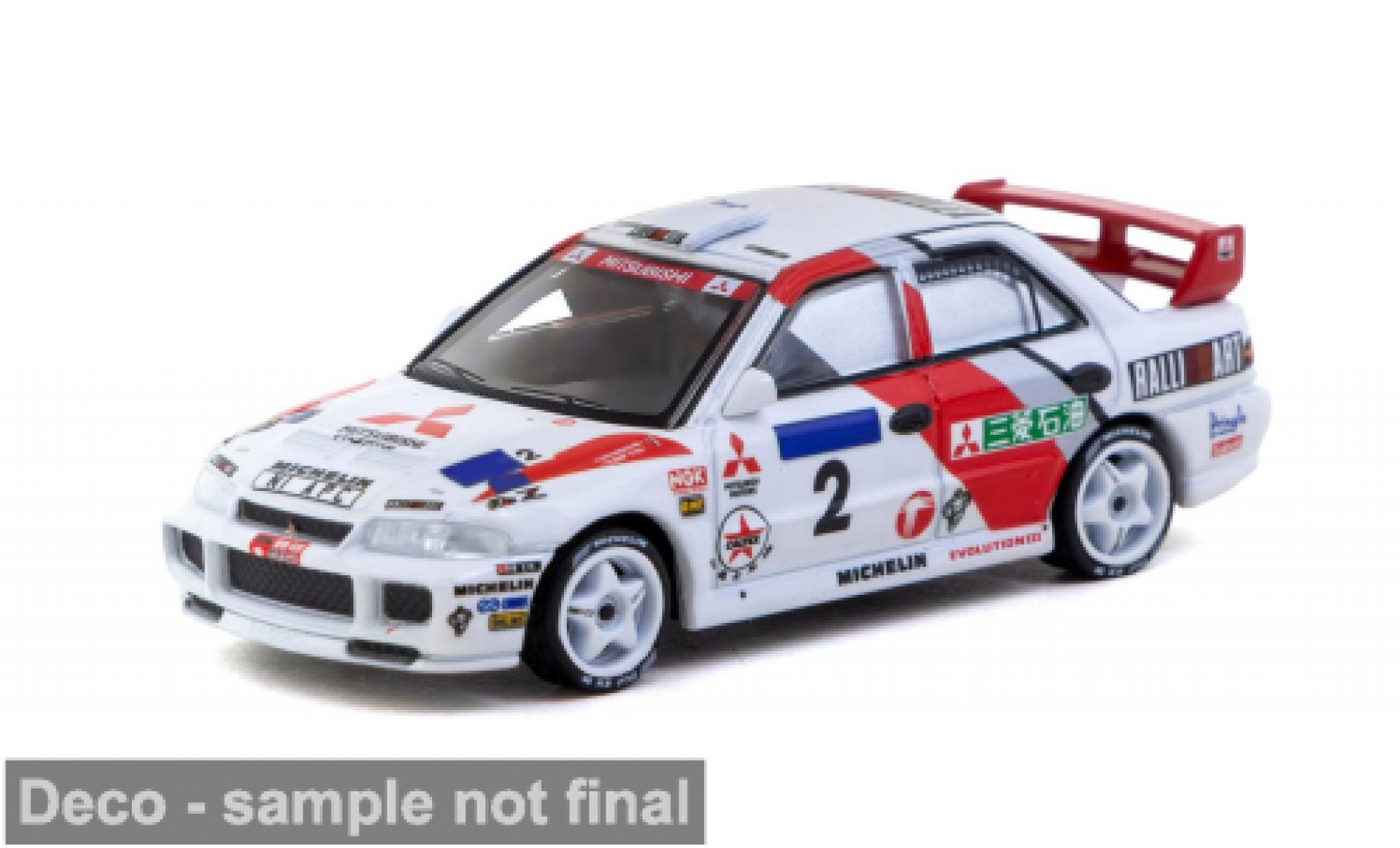 Mitsubishi Lancer 1/64 Tarmac Works EVO III Rally Hong Kong-Peking 1996 #2 C.Gilbert 1:64 modelauto