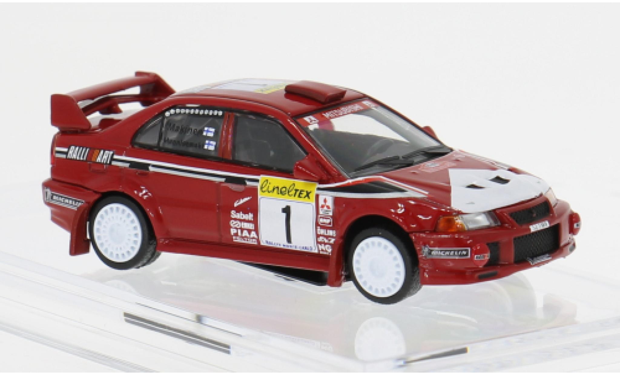Mitsubishi Lancer 1/64 BM Creations EVO V Rally Monte Carlo 1999 #1 1:64 modelauto