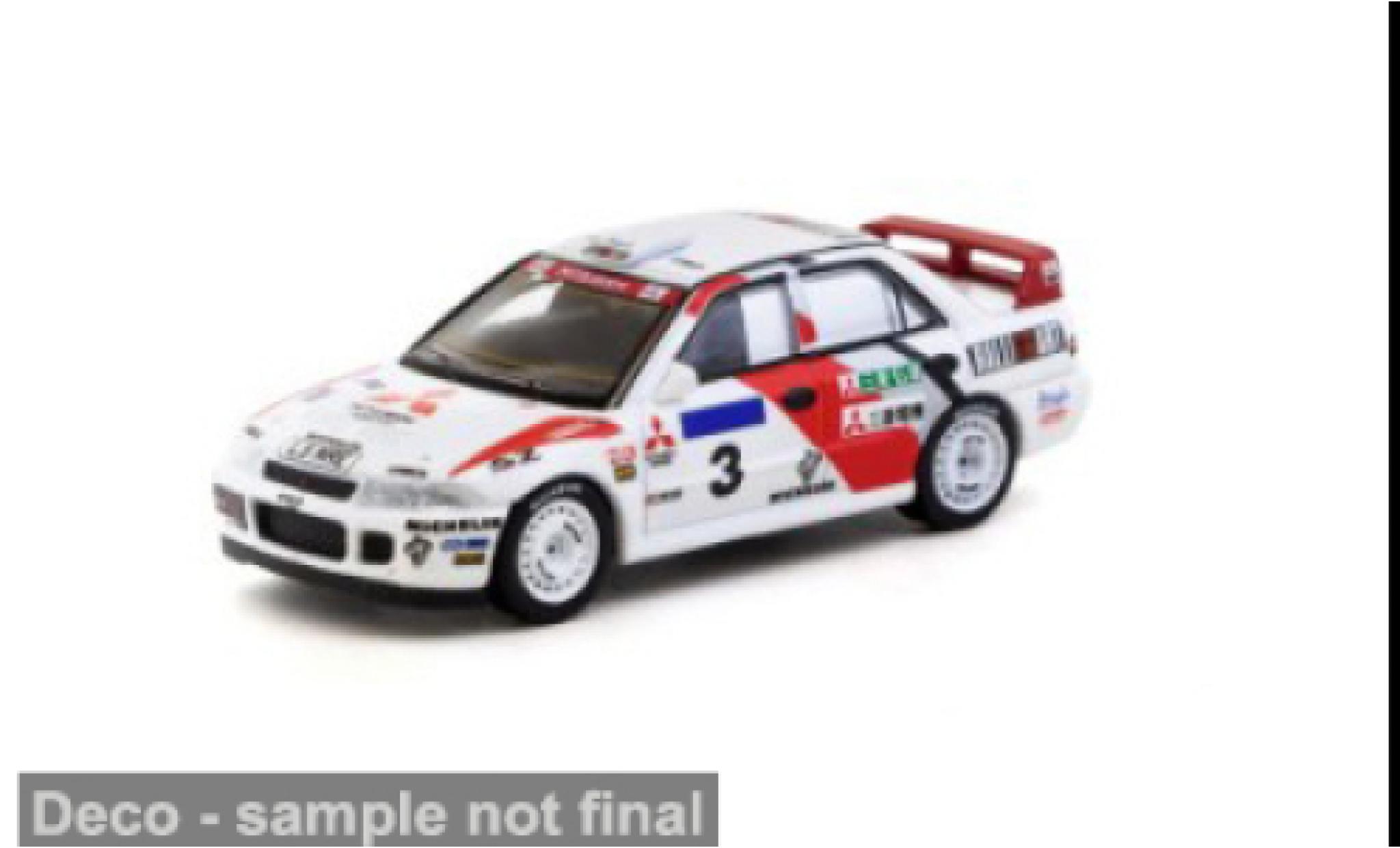 Mitsubishi Lancer 1/64 Tarmac Works Evolution II Rally Hong Kong-Peking 1994 #3 K.Eriksson/S.Parmander 1:64 modelauto