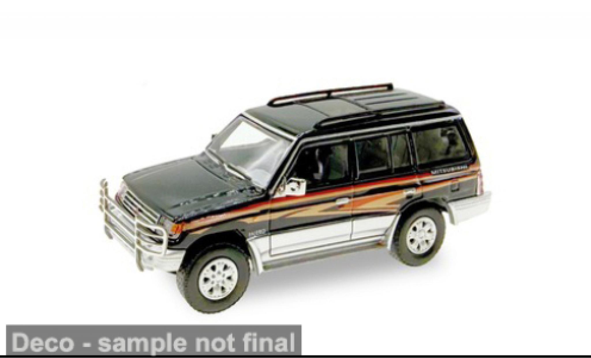 Mitsubishi Pajero 1/87 Micro City 87 zwart/Dekor 1:87 modelauto