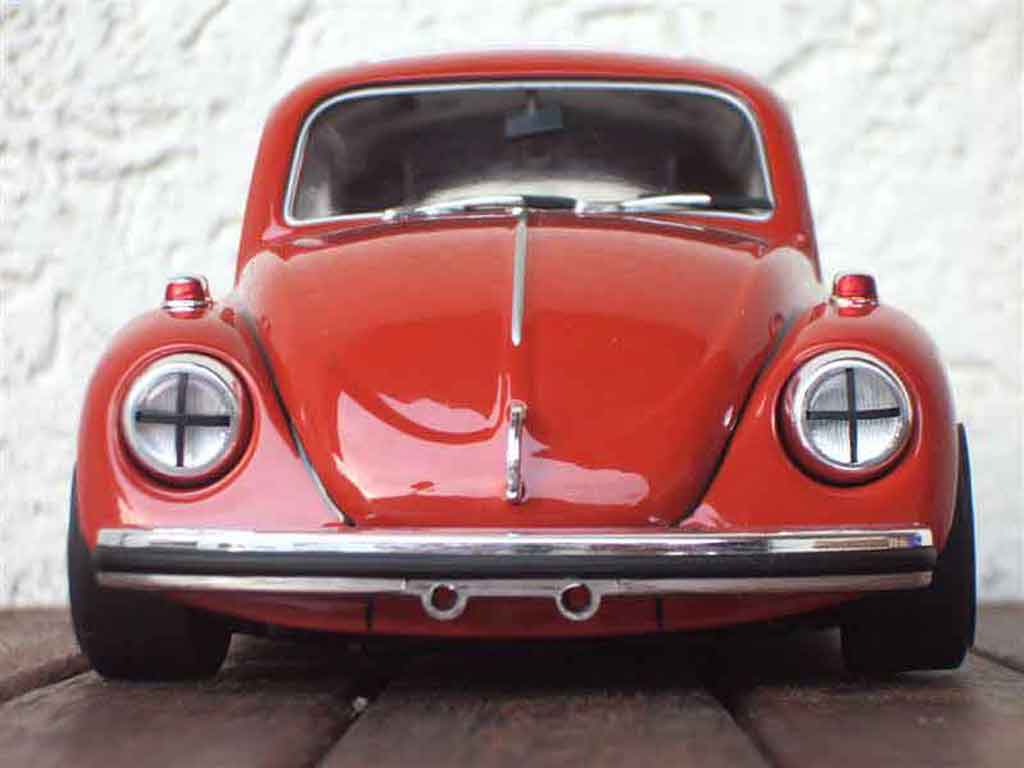 Volkswagen Kafer 1/18 Burago coccinelle rood modelauto