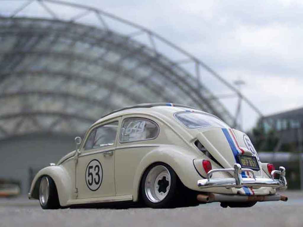 Volkswagen Kafer Herbie coxinelle jantes bords larges 1/18 Burago