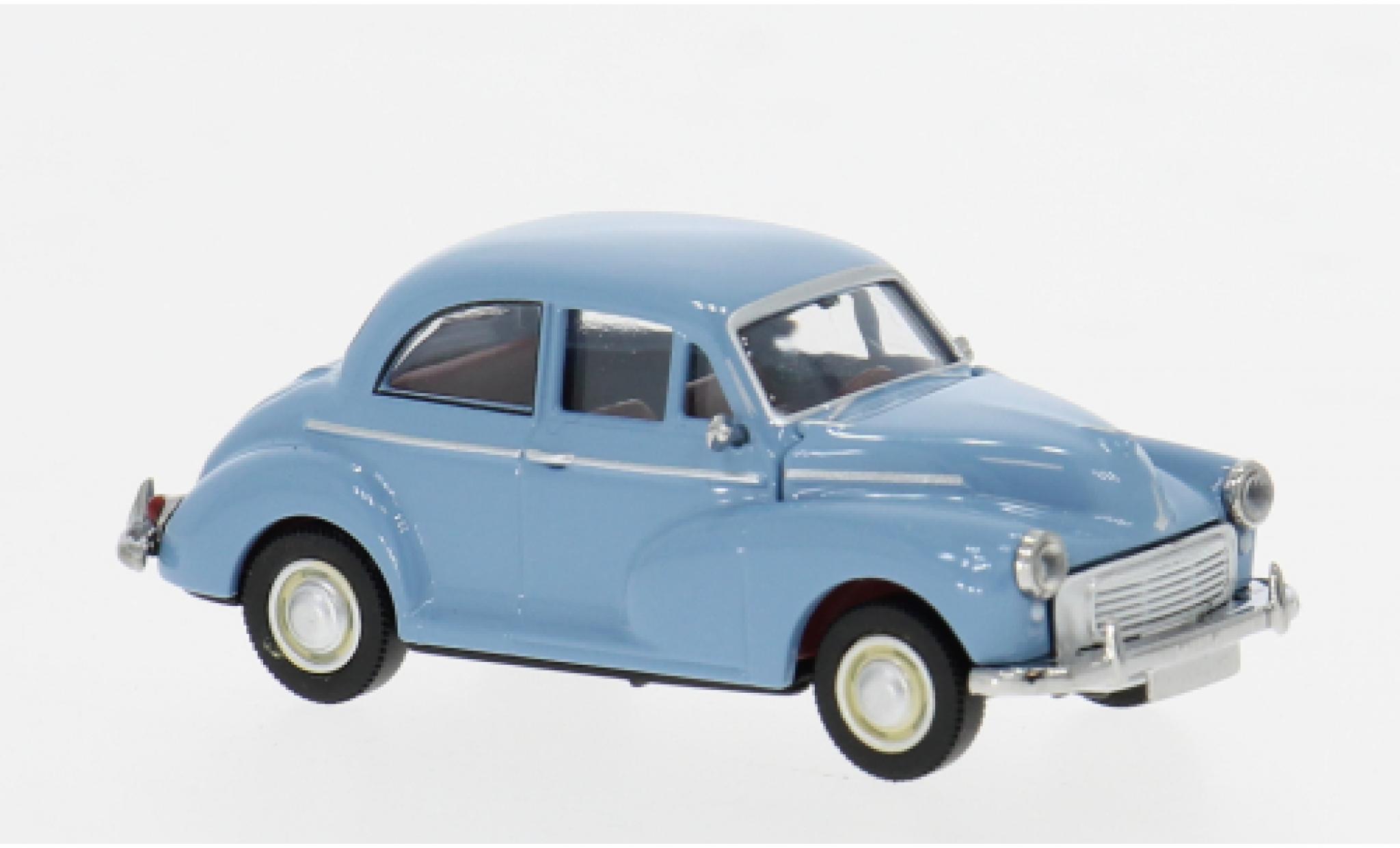 Morris Minor 1/87 Brekina 1000 blauw 1956 1:87 modelauto