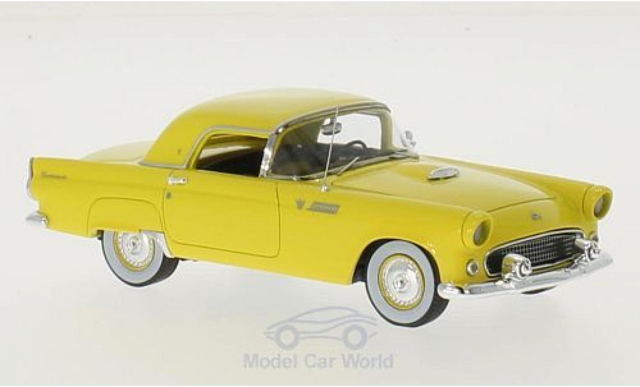 Ford Thunderbird 1955 1/43 Motorhead Hardtop geel 1955 modelauto