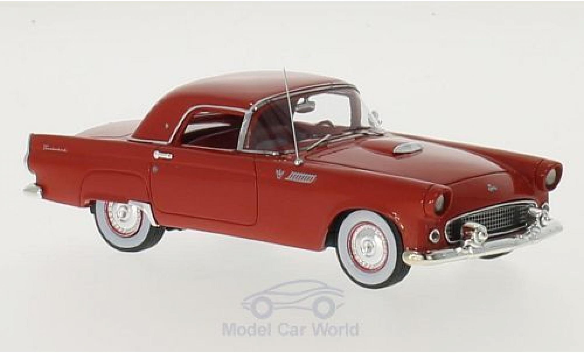 Ford Thunderbird 1955 1/43 Motorhead Hardtop rood 1955 modelauto
