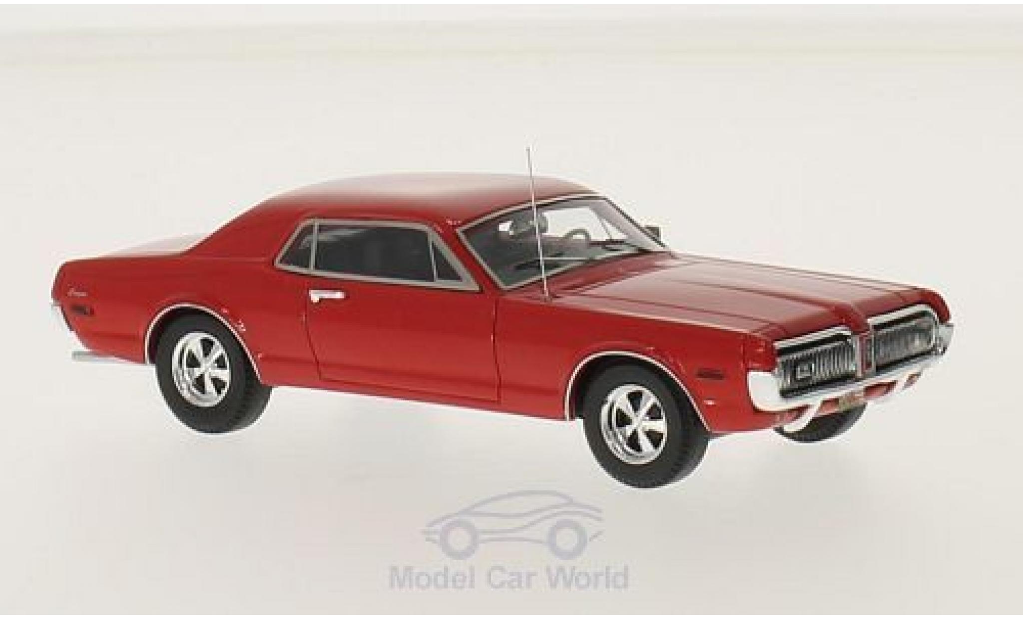 Mercury Cougar 1/43 Motorhead rood 1968 modelauto