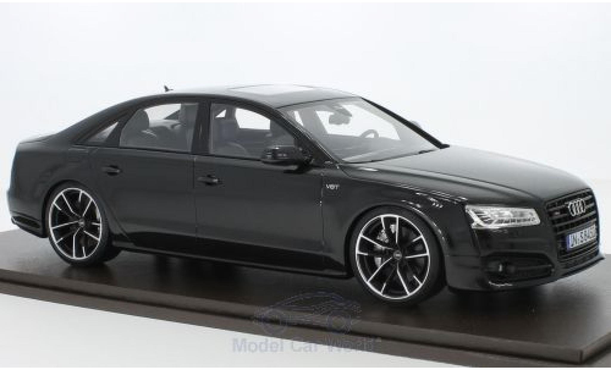 Audi S8 1/18 Motorhelix Plus metallic zwart 2017 modelauto