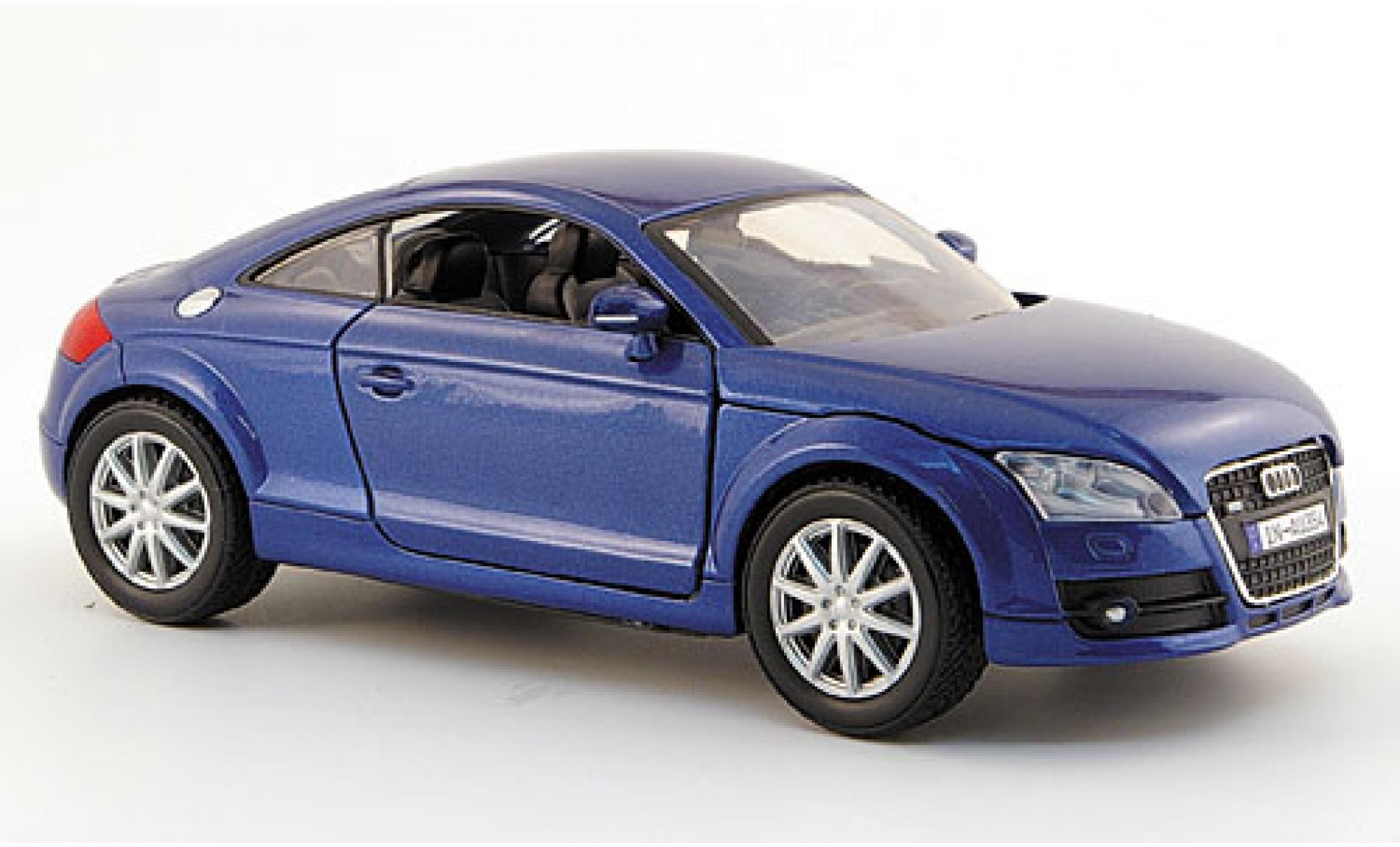 Audi TT 1/24 Motormax Coupe metallic blauw 2006 modelauto