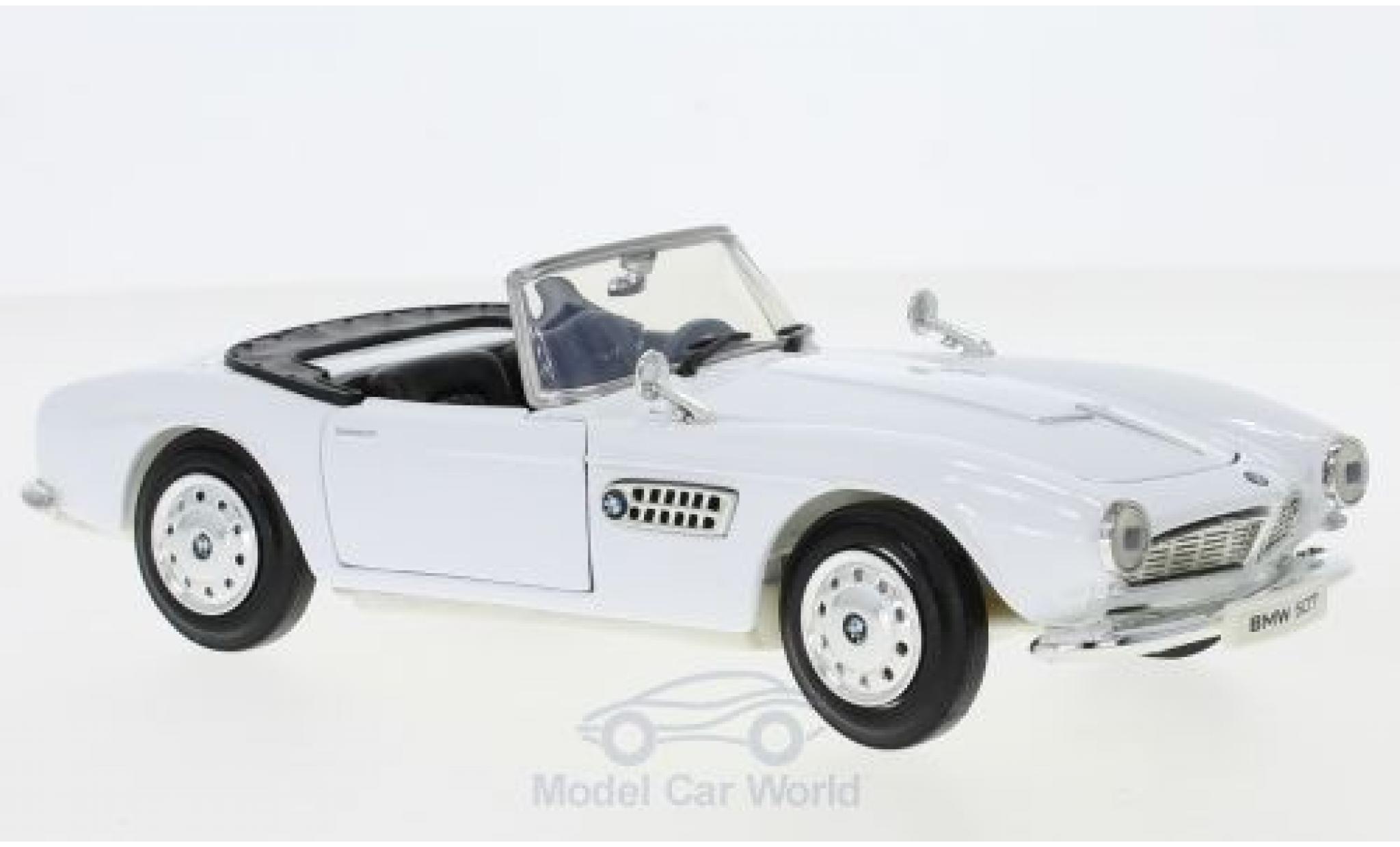 Bmw 507 1/24 Motormax wit modelauto